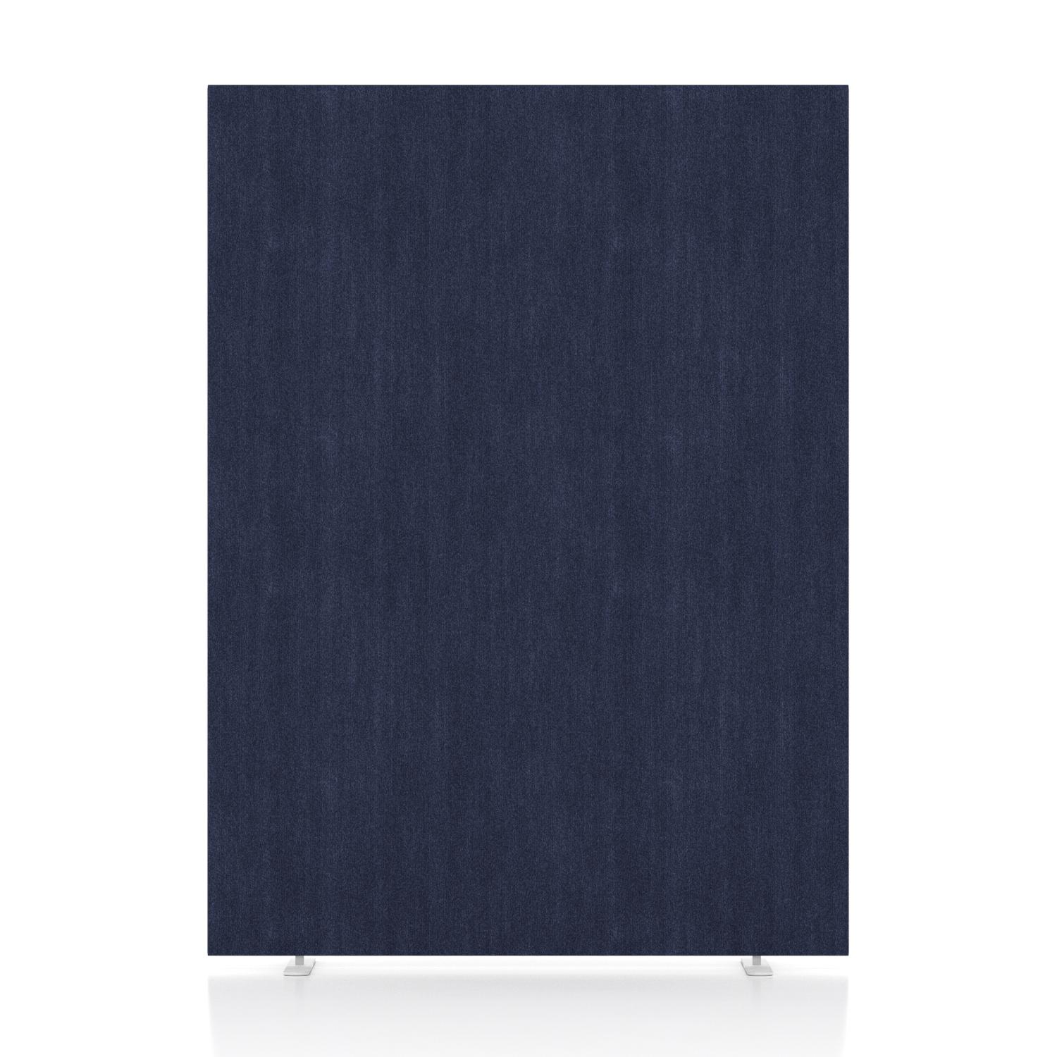 Impulse Plus Oblong 1650/1200 Floor Free Standing Screen Royal Blue Fabric Light Grey Edges