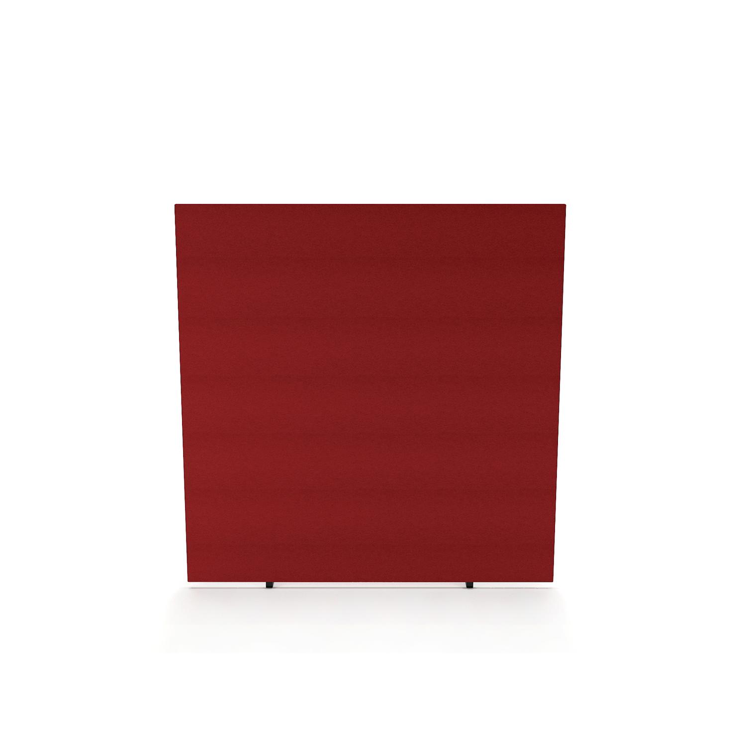 Impulse Plus Oblong 1650/1600 Floor Free Standing Screen Burgundy Fabric Light Grey Edges