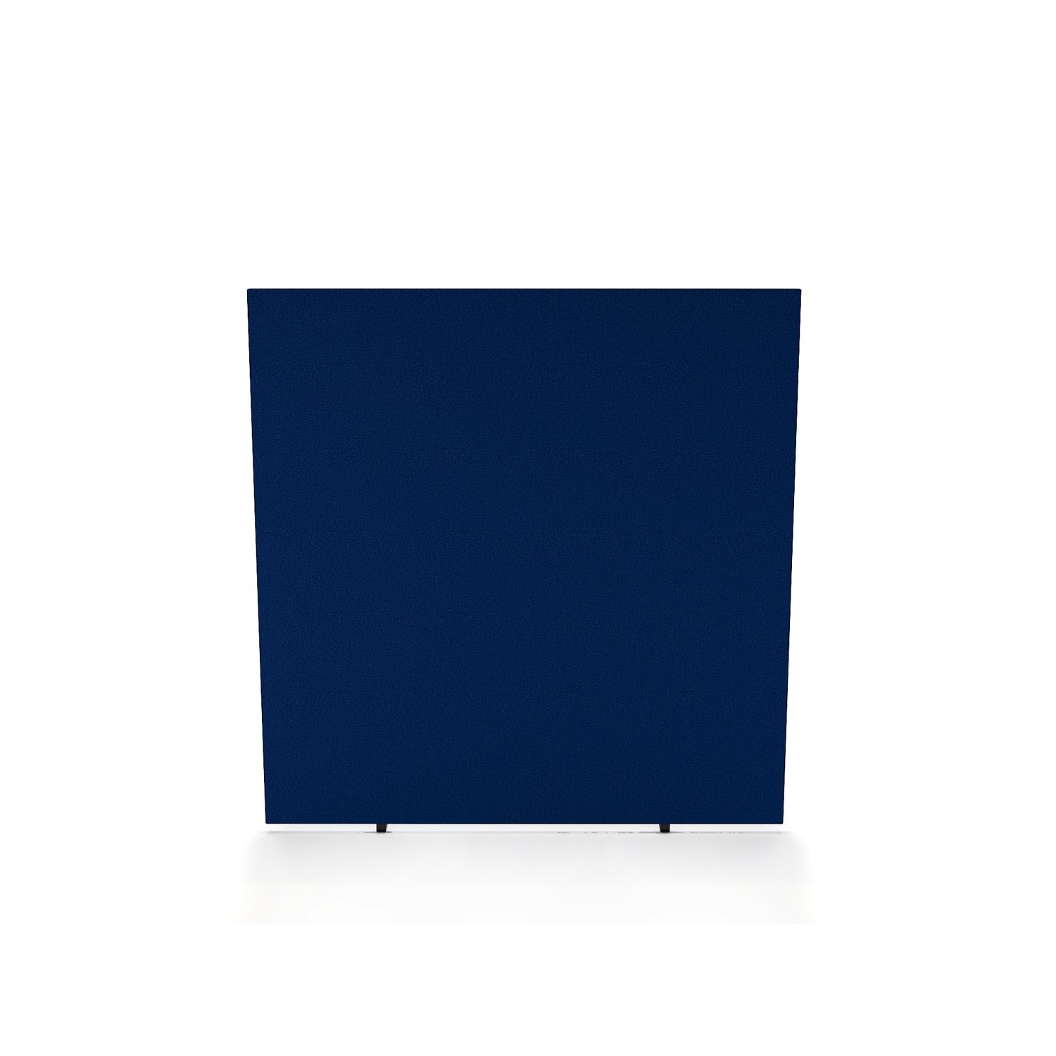 Impulse Plus Oblong 1650/1600 Floor Free Standing Screen Powder Blue Fabric Light Grey Edges