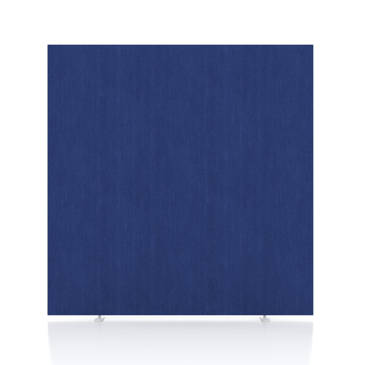 Impulse Plus Oblong 1650/1600 Floor Free Standing Screen Powder Blue Fabric Light Grey Edges
