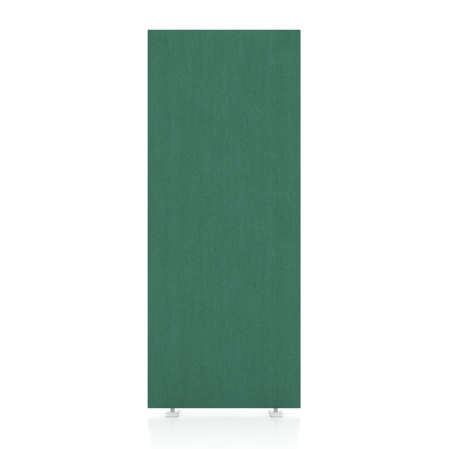Impulse Plus Oblong 1500/600 Floor Free Standing Screen Palm Green Fabric Light Grey Edges