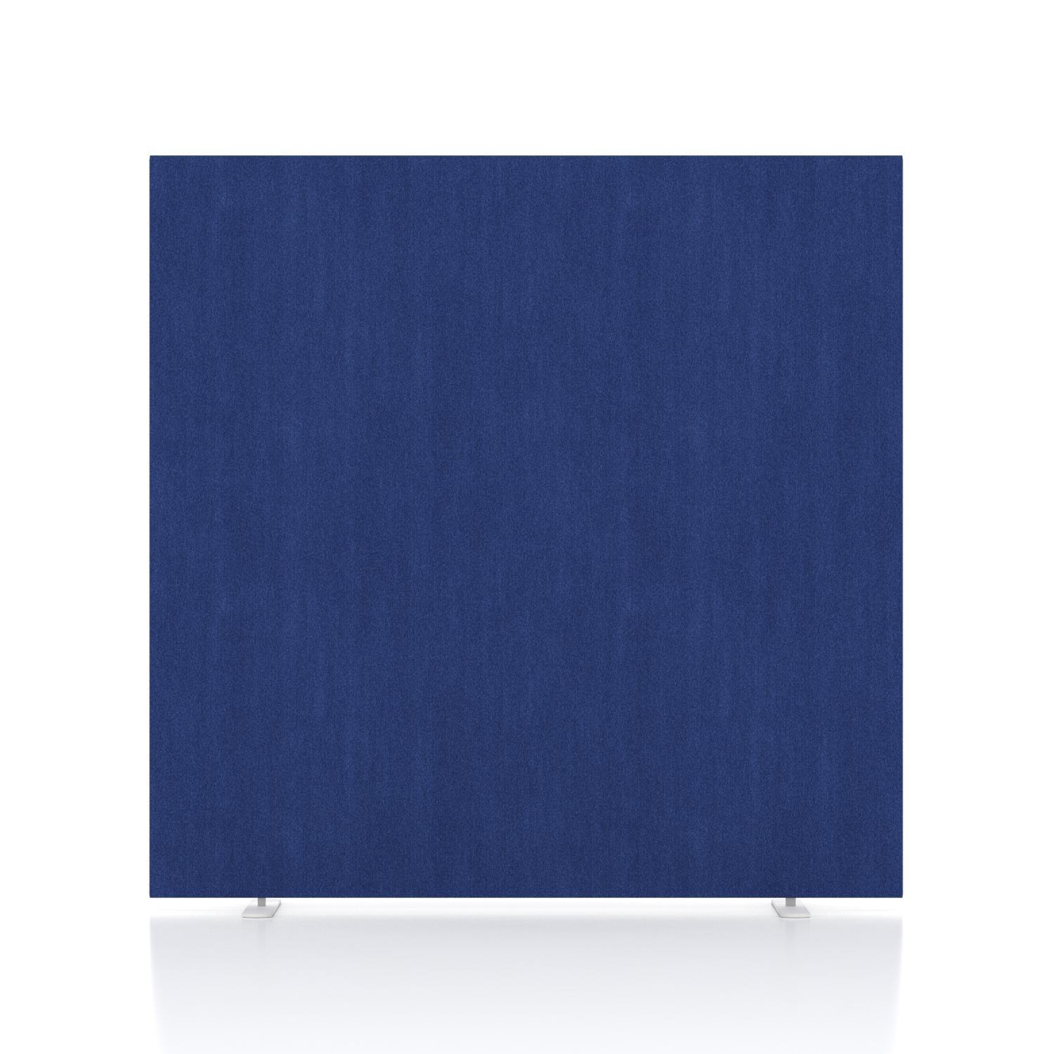 Impulse Plus Oblong 1200/1200 Floor Free Standing Screen Powder Blue Fabric Light Grey Edges