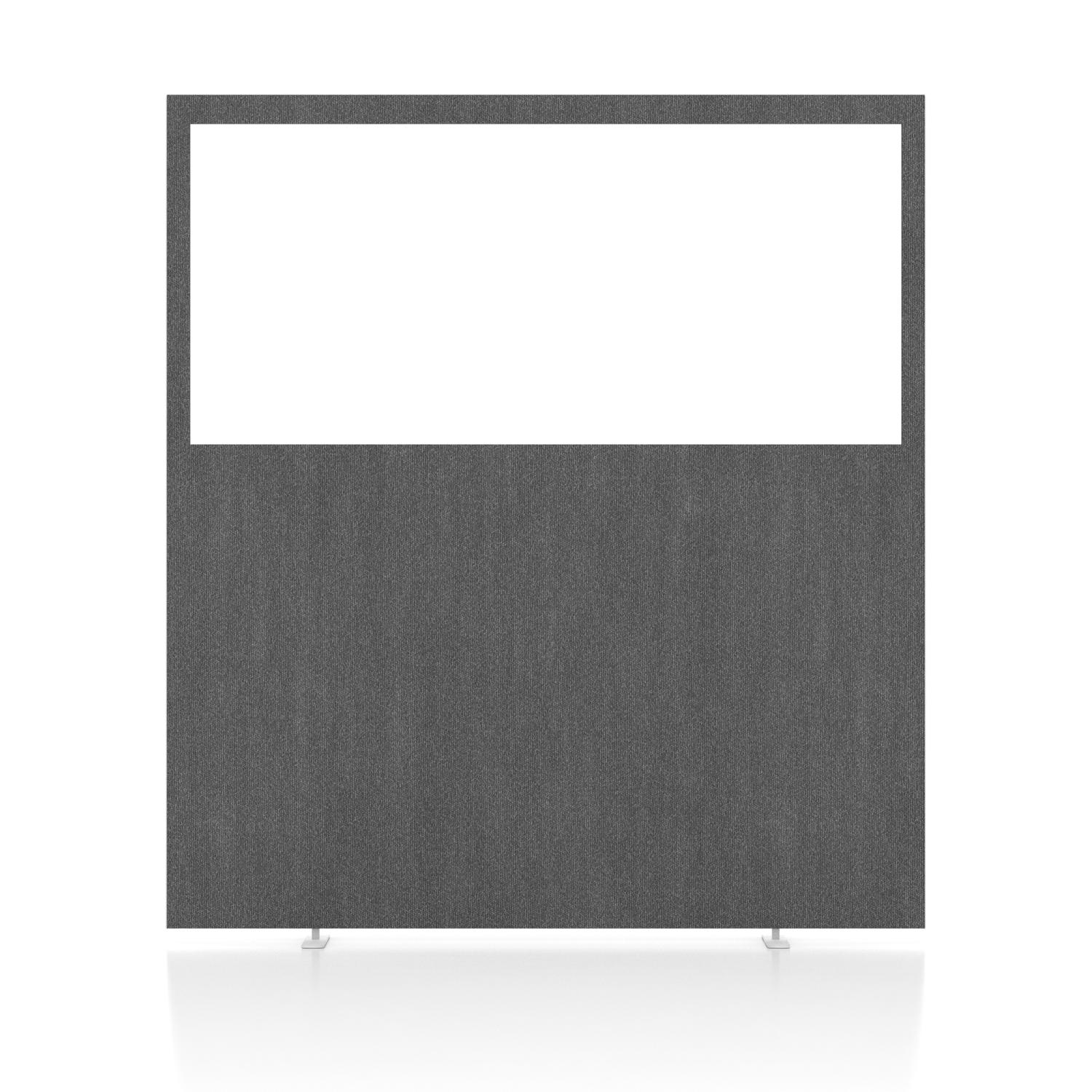 Impulse Plus Clear Half Vision 1800/1600 Floor Free Standing Screen Lead Fabric Light Grey Edges
