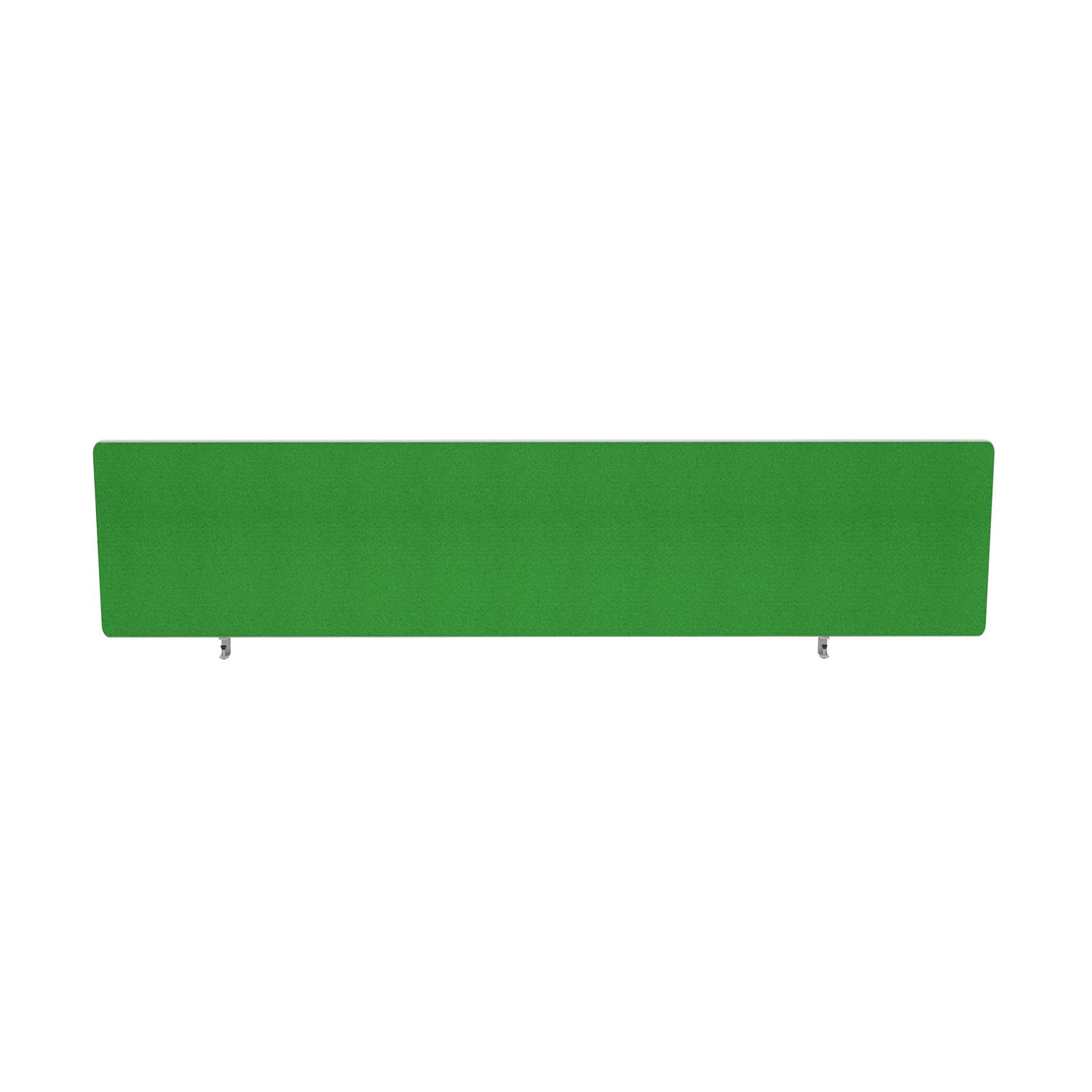 Impulse Plus Oblong 400/1600 Desktop Screen Rounded Corners Palm Green Fabric Light Grey Edges