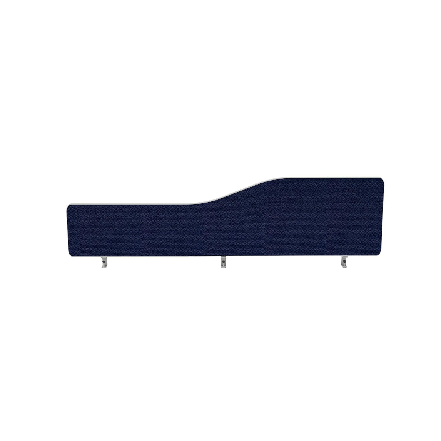 Impulse Plus Wave 400/1600 Desktop Screen Rounded Corners Royal Blue Fabric Light Grey Edges