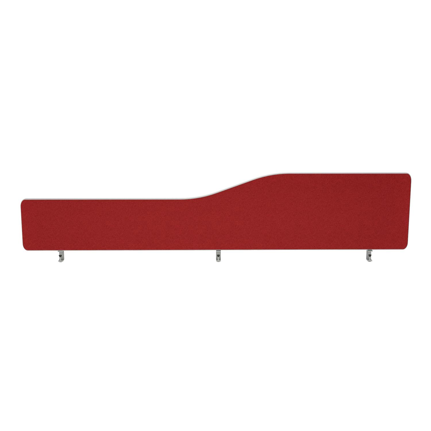 Impulse Plus Wave 400/1800 Desktop Screen Rounded Corners Burgundy Fabric Light Grey Edges