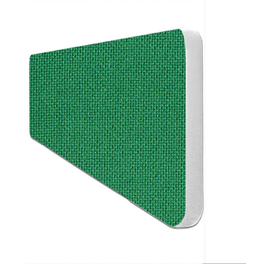 Impulse Plus Oblong 300/600 Desktop Screen Rounded Corners Palm Green Fabric Light Grey Edges