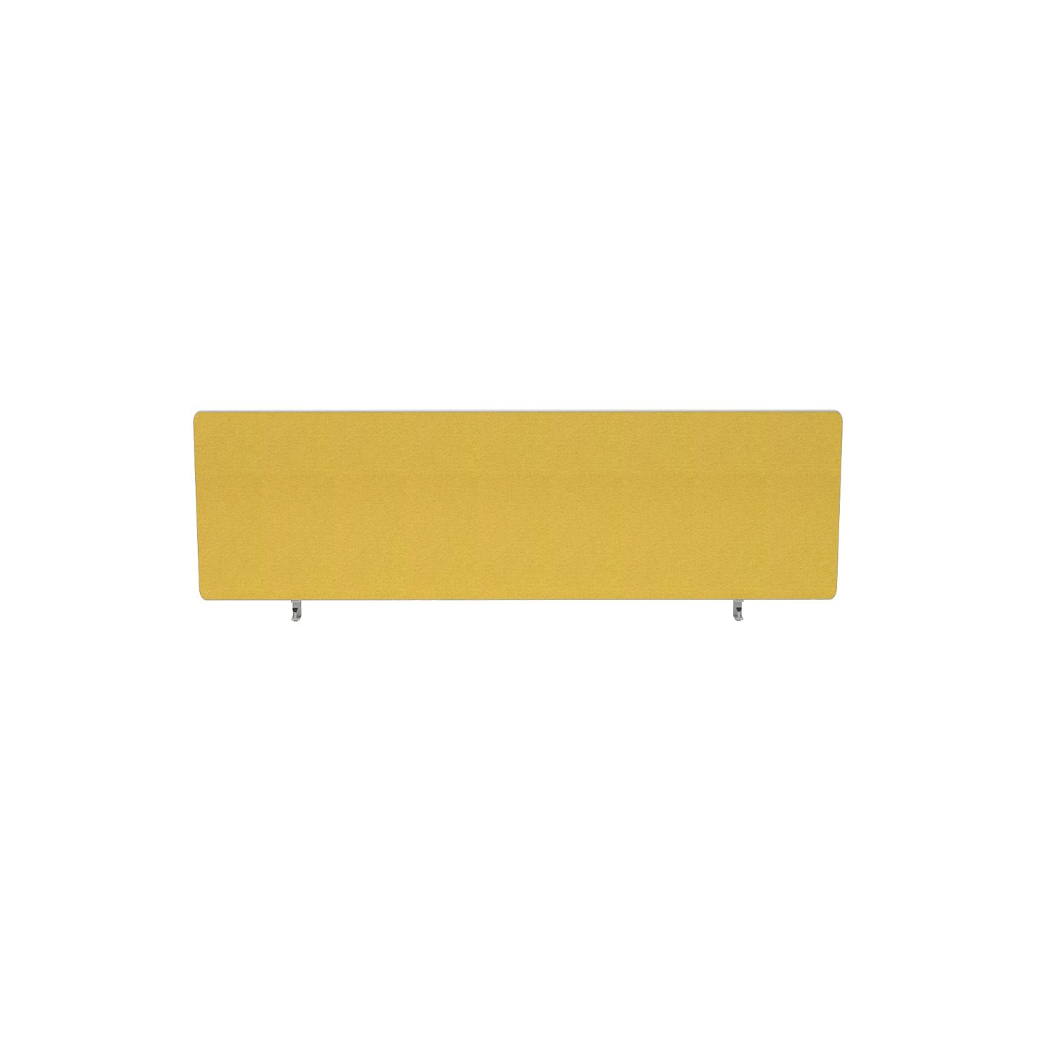 Impulse Plus Oblong 300/1200 Desktop Screen Rounded Corners Beige Fabric Light Grey Edges