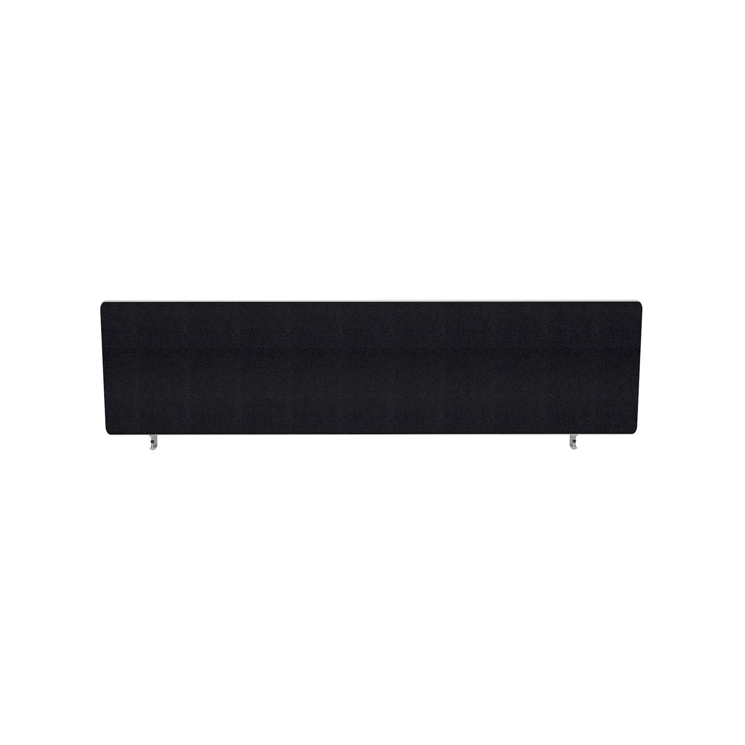 Impulse Plus Oblong 300/1400 Desktop Screen Rounded Corners Black Fabric Light Grey Edges