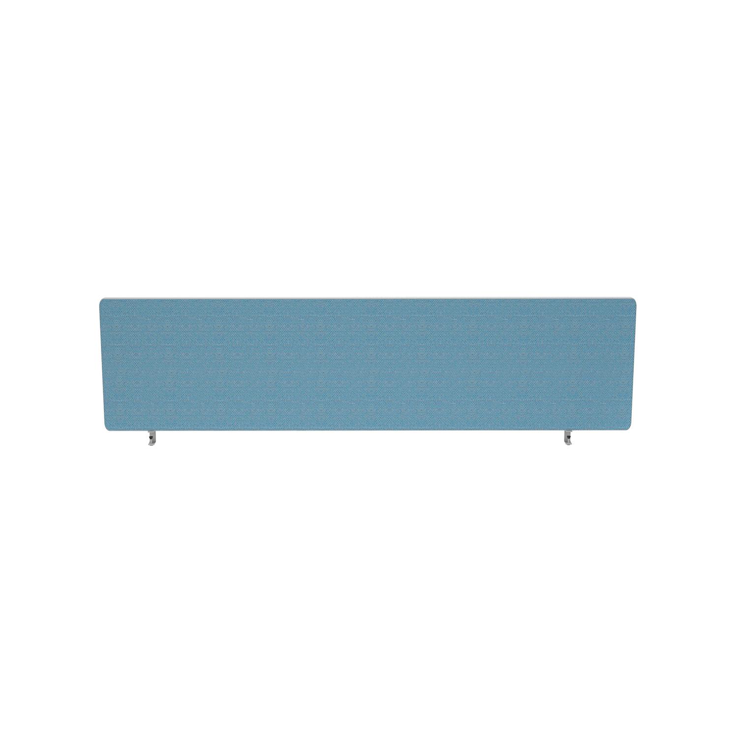 Impulse Plus Oblong 300/1400 Desktop Screen Rounded Corners Sky Blue Fabric Light Grey Edges