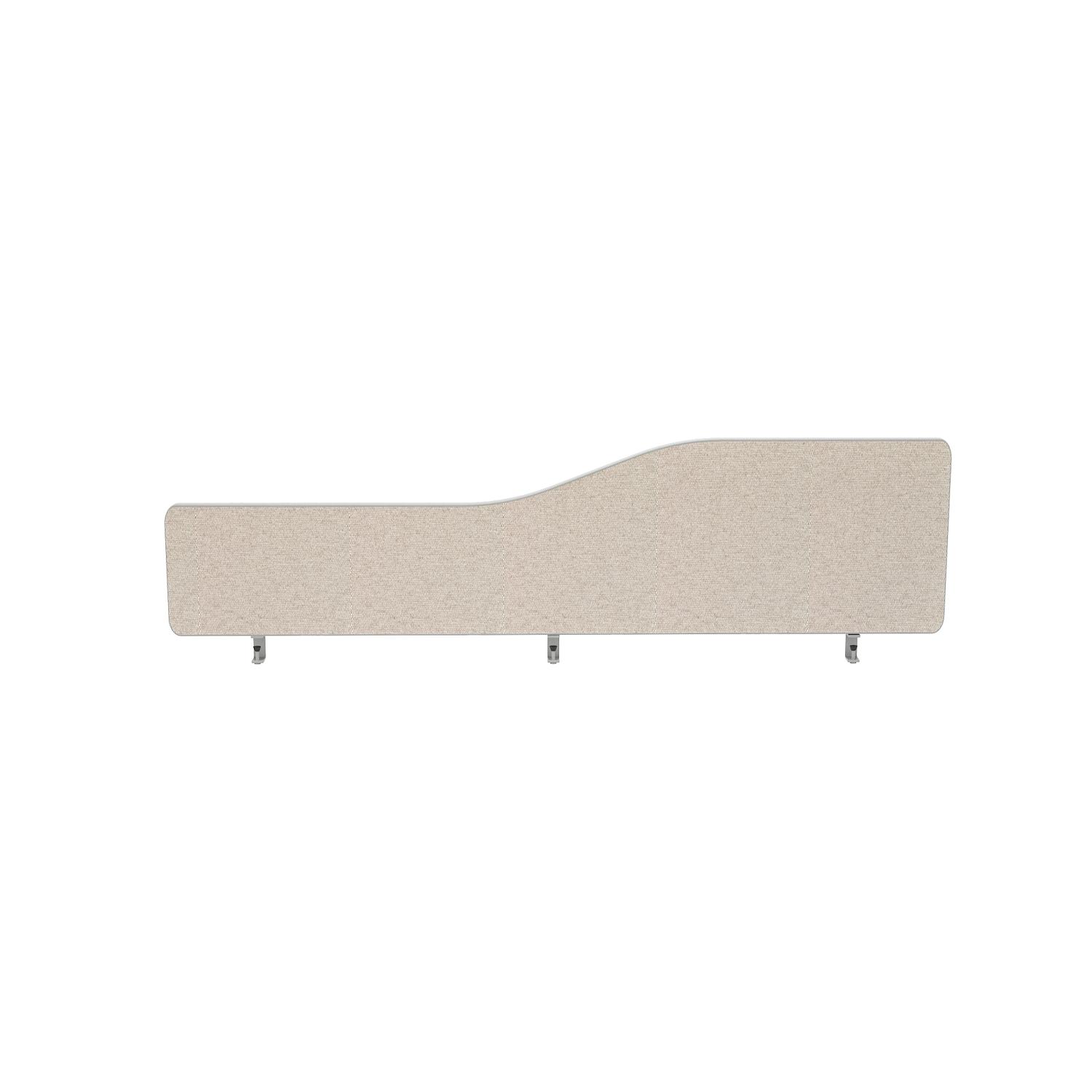 Impulse Plus Wave 300/1400 Desktop Screen Rounded Corners Light Grey Fabric Light Grey Edges