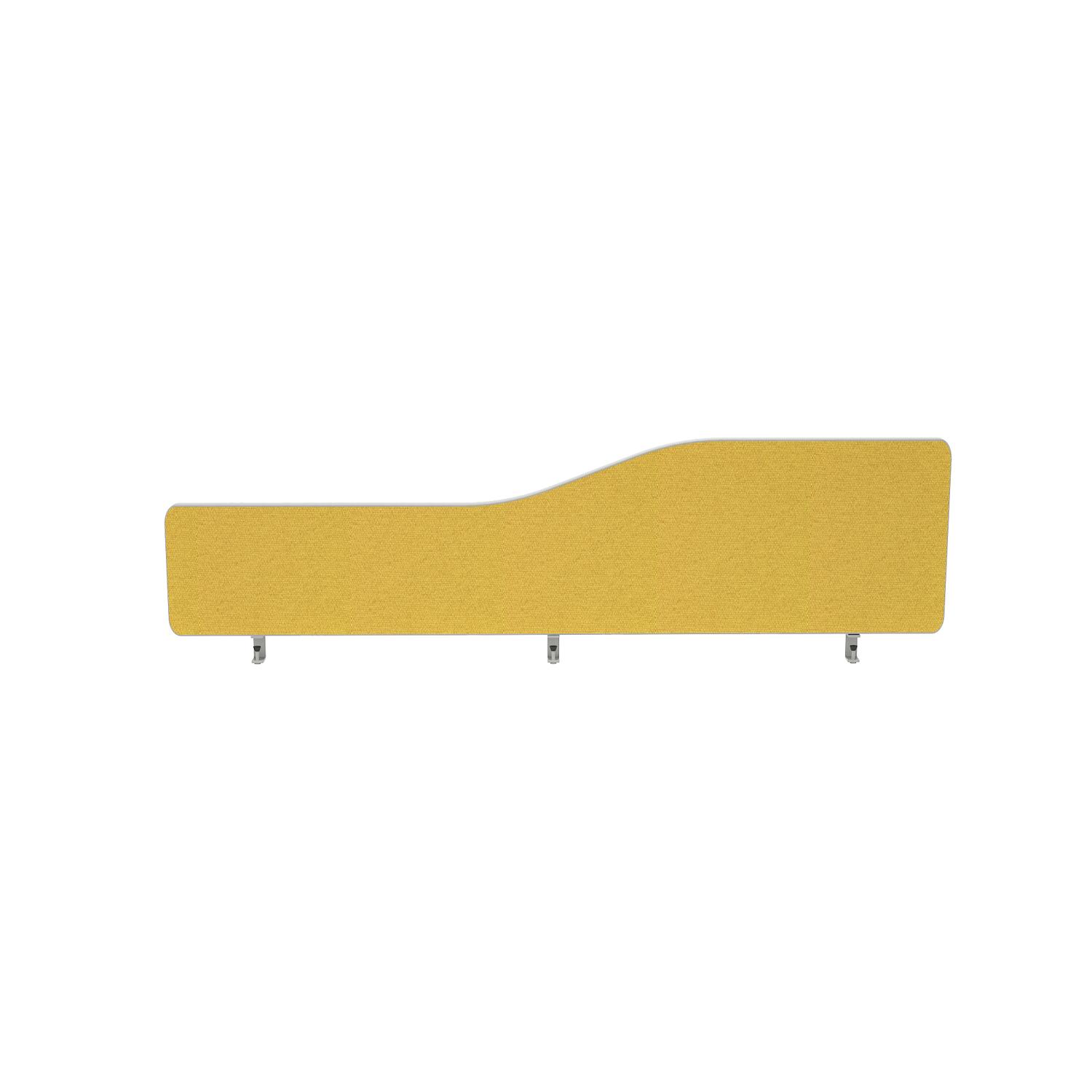 Impulse Plus Wave 300/1600 Desktop Screen Rounded Corners Beige Fabric Light Grey Edges