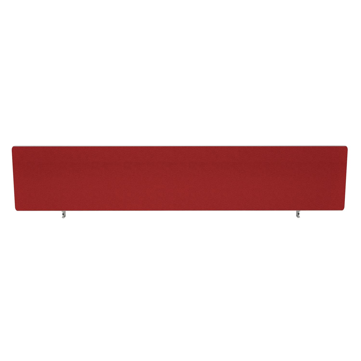 Impulse Plus Oblong 300/1800 Desktop Screen Rounded Corners Burgundy Fabric Light Grey Edges