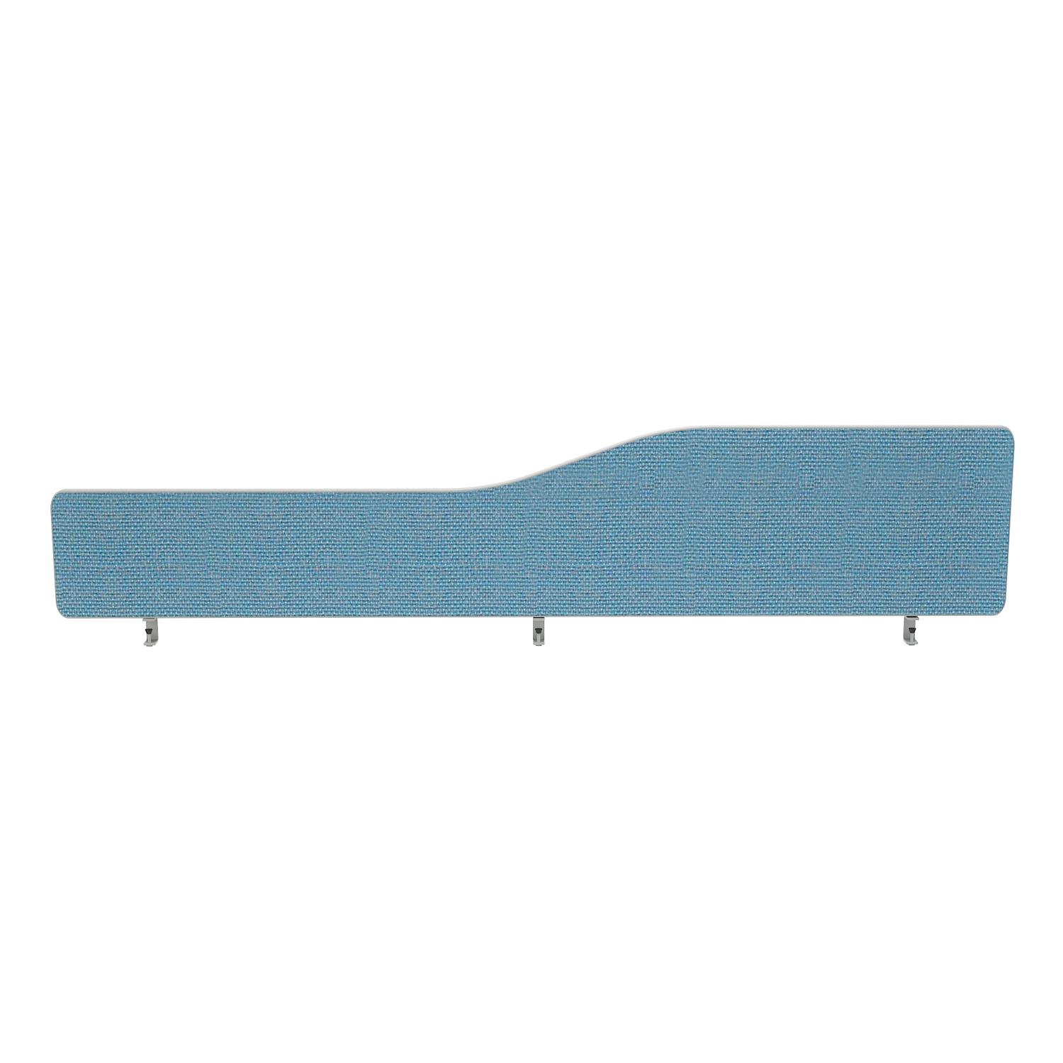 Impulse Plus Wave 300/1800 Desktop Screen Rounded Corners Sky Blue Fabric Light Grey Edges