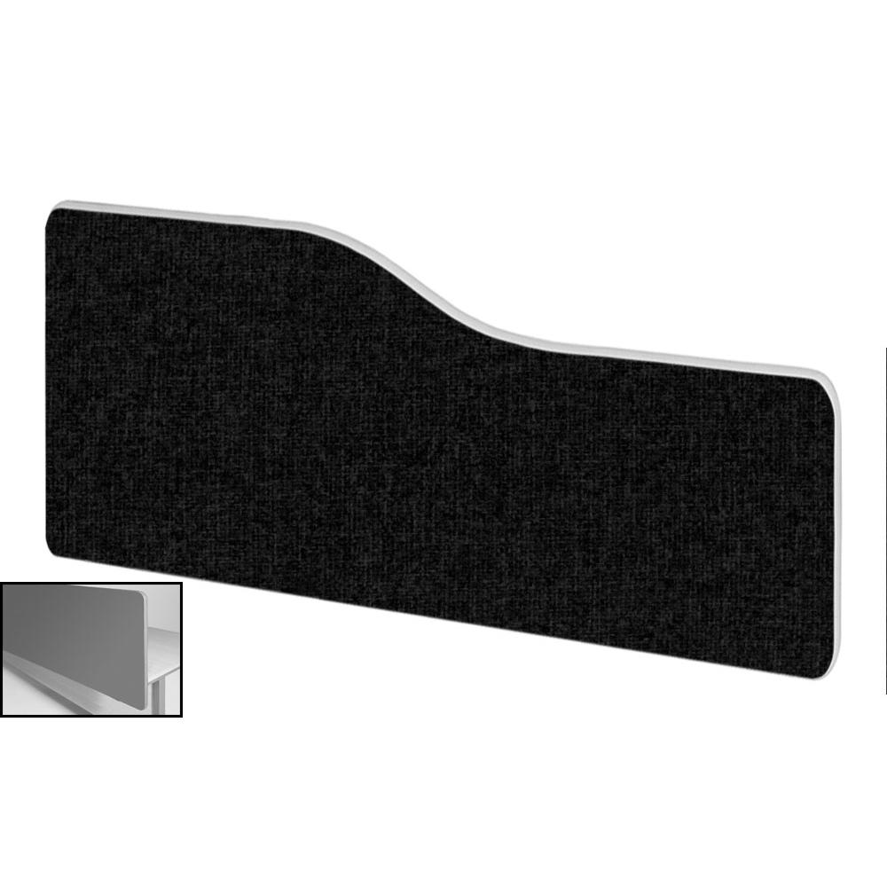 Impulse Plus Wave 400/1000 Backdrop Screen Rounded Corners Black Fabric Light Grey Edges