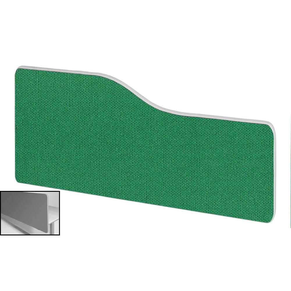 Impulse Plus Wave 400/1000 Backdrop Screen Rounded Corners Palm Green Fabric Light Grey Edges