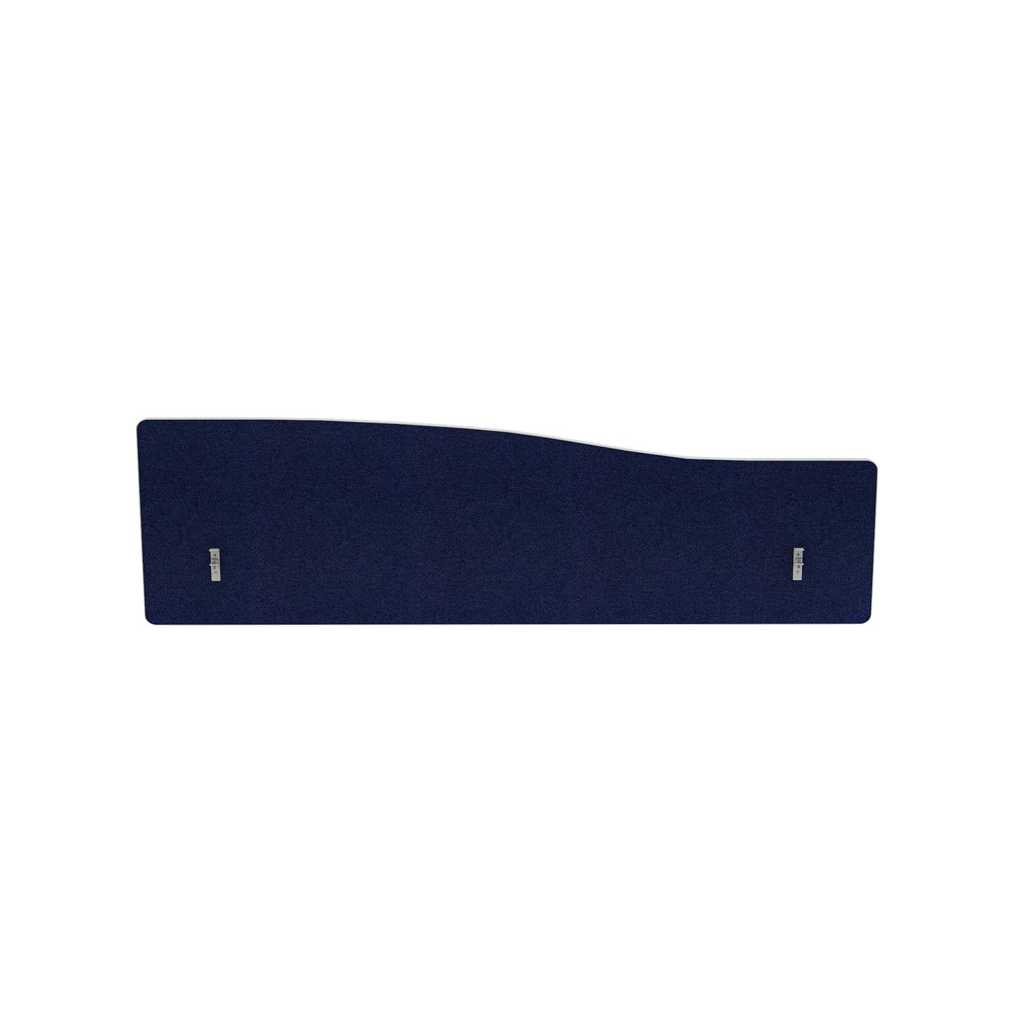 Impulse Plus Wave 400/1400 Backdrop Screen Rounded Corners Royal Blue Fabric Light Grey Edges