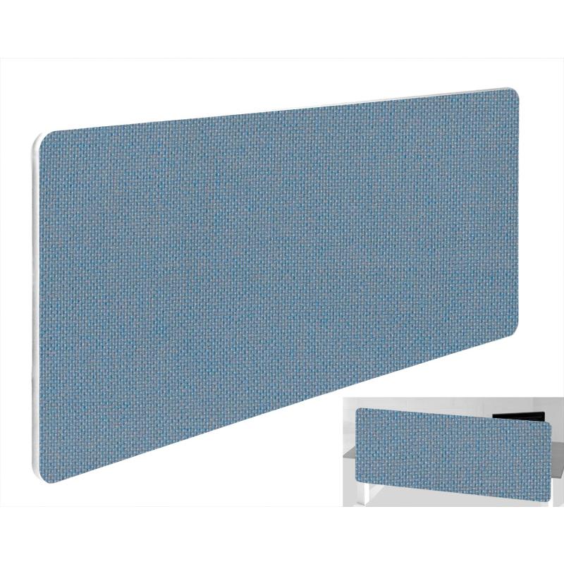 Impulse Plus Oblong 400/1500 Backdrop Screen Rounded Corners Sky Blue Fabric Light Grey Edges