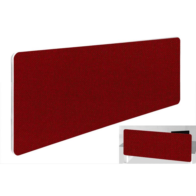 Impulse Plus Oblong 300/1000 Backdrop Screen Rounded Corners Burgundy Fabric Light Grey Edges