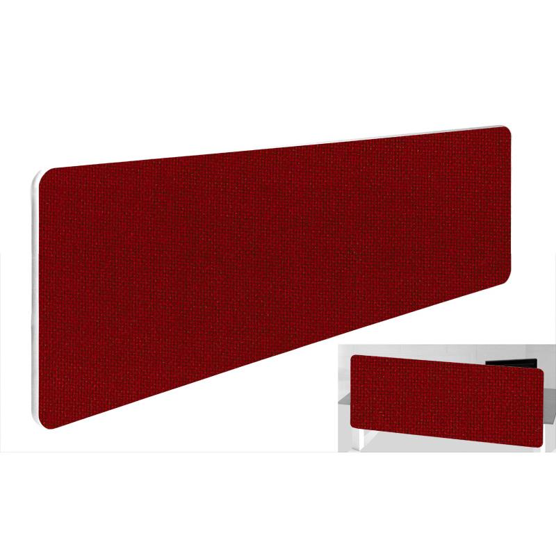 Impulse Plus Oblong 300/1500 Backdrop Screen Rounded Corners Burgundy Fabric Light Grey Edges