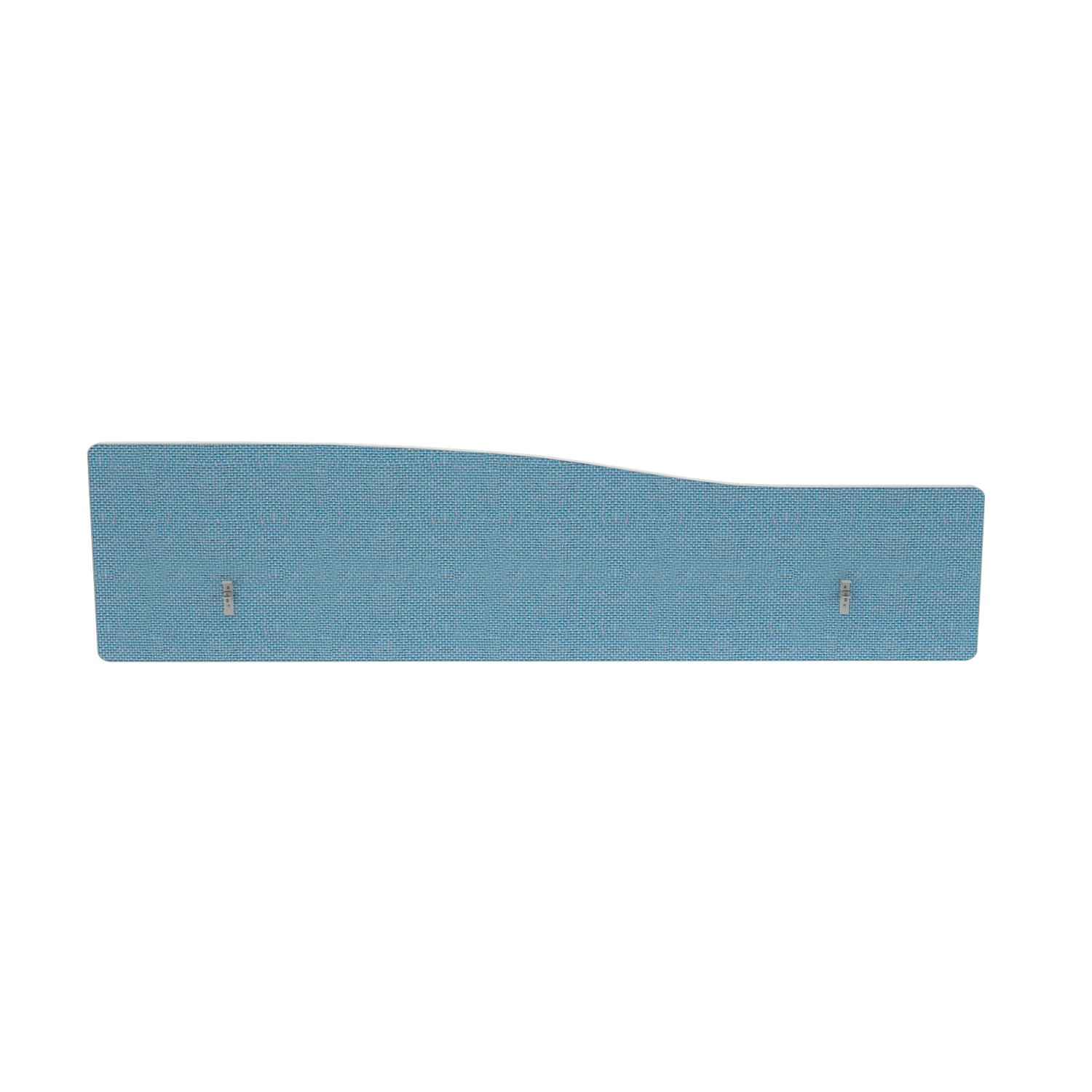 Impulse Plus Wave 300/1600 Backdrop Screen Rounded Corners Sky Blue Fabric Light Grey Edges