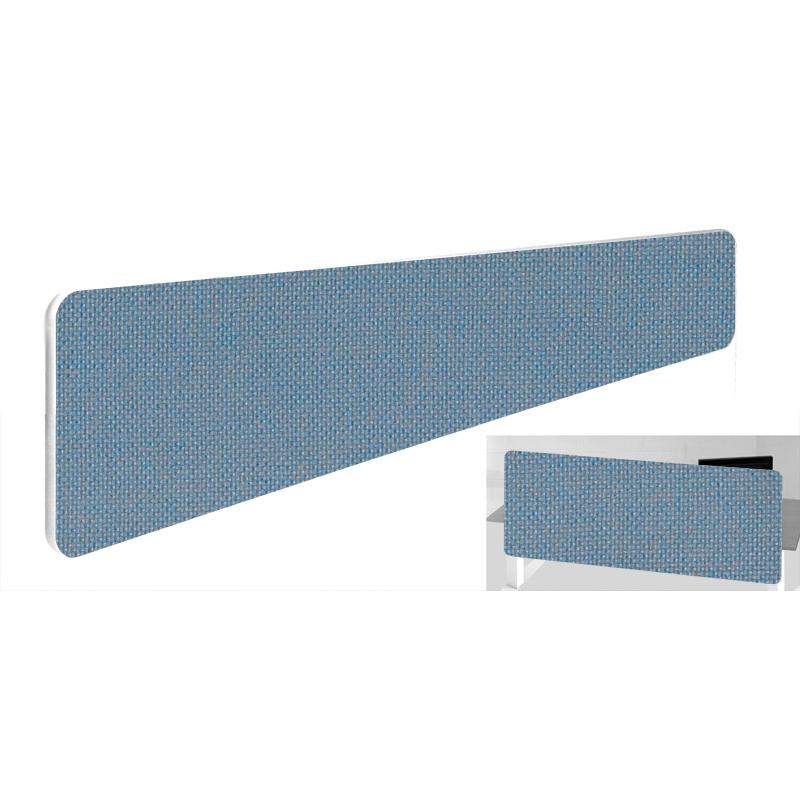 Impulse Plus Oblong 300/1800 Backdrop Screen Rounded Corners Sky Blue Fabric Light Grey Edges