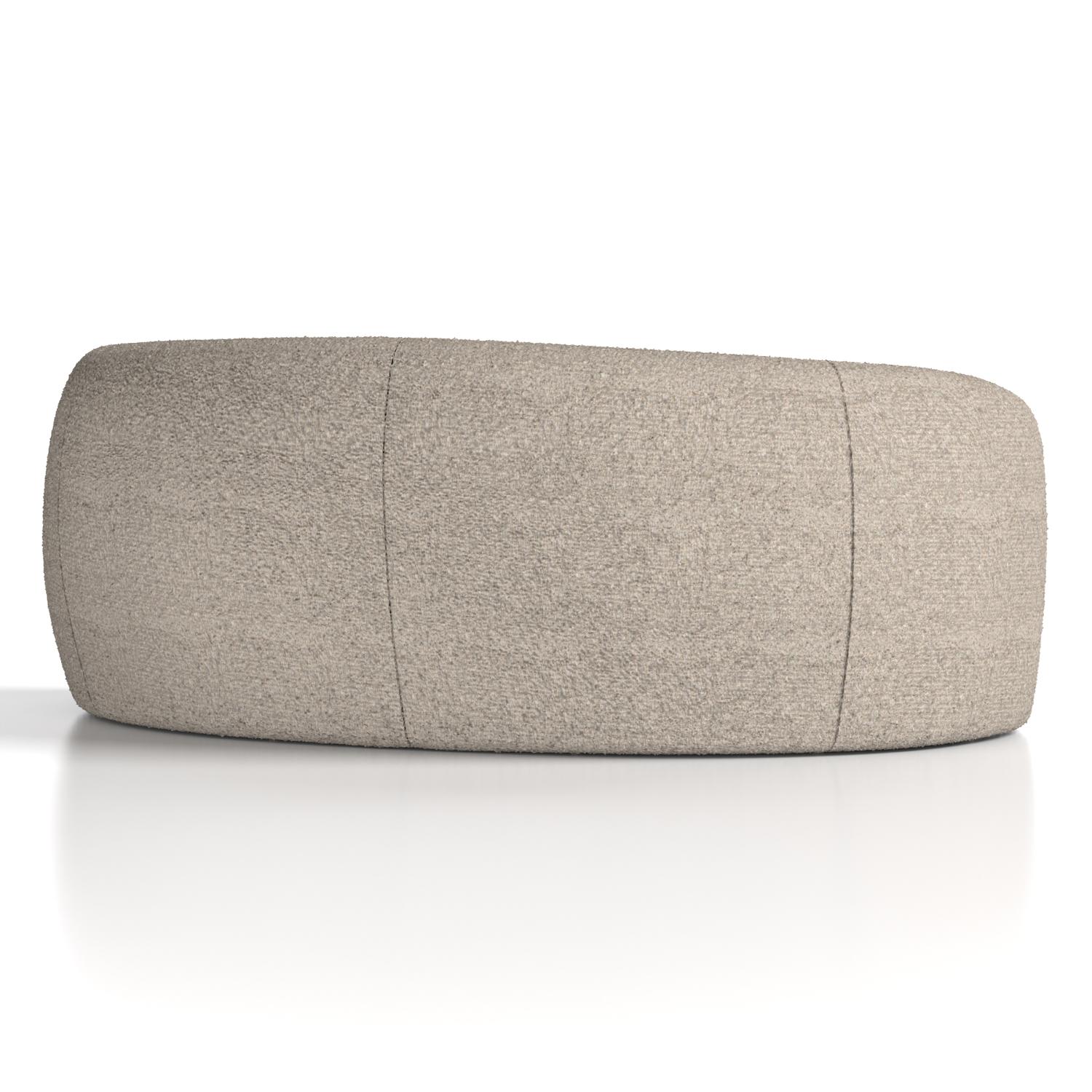 Phoebe Curved Sofa Cream Boucle
