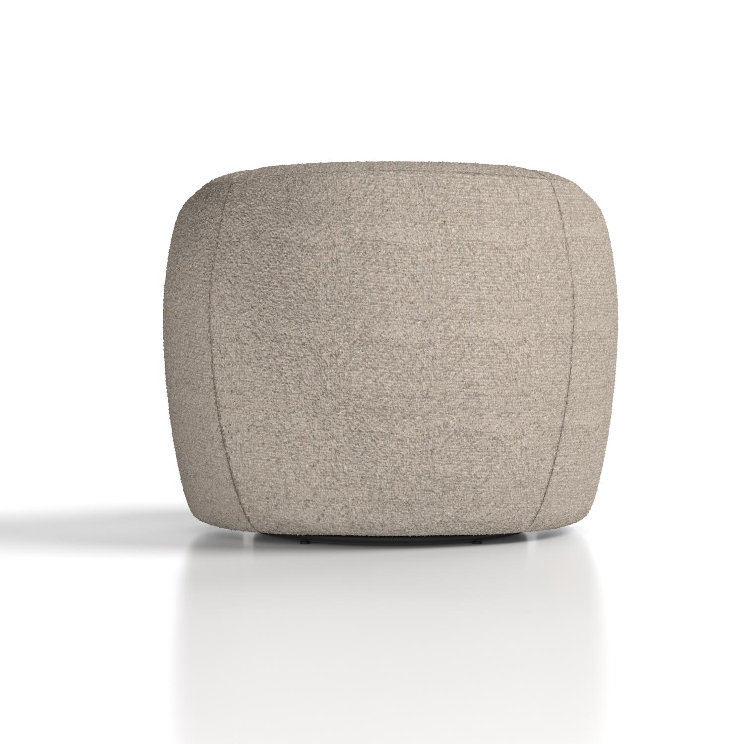 Phoebe Swivel Accent Chair Cream Boucle