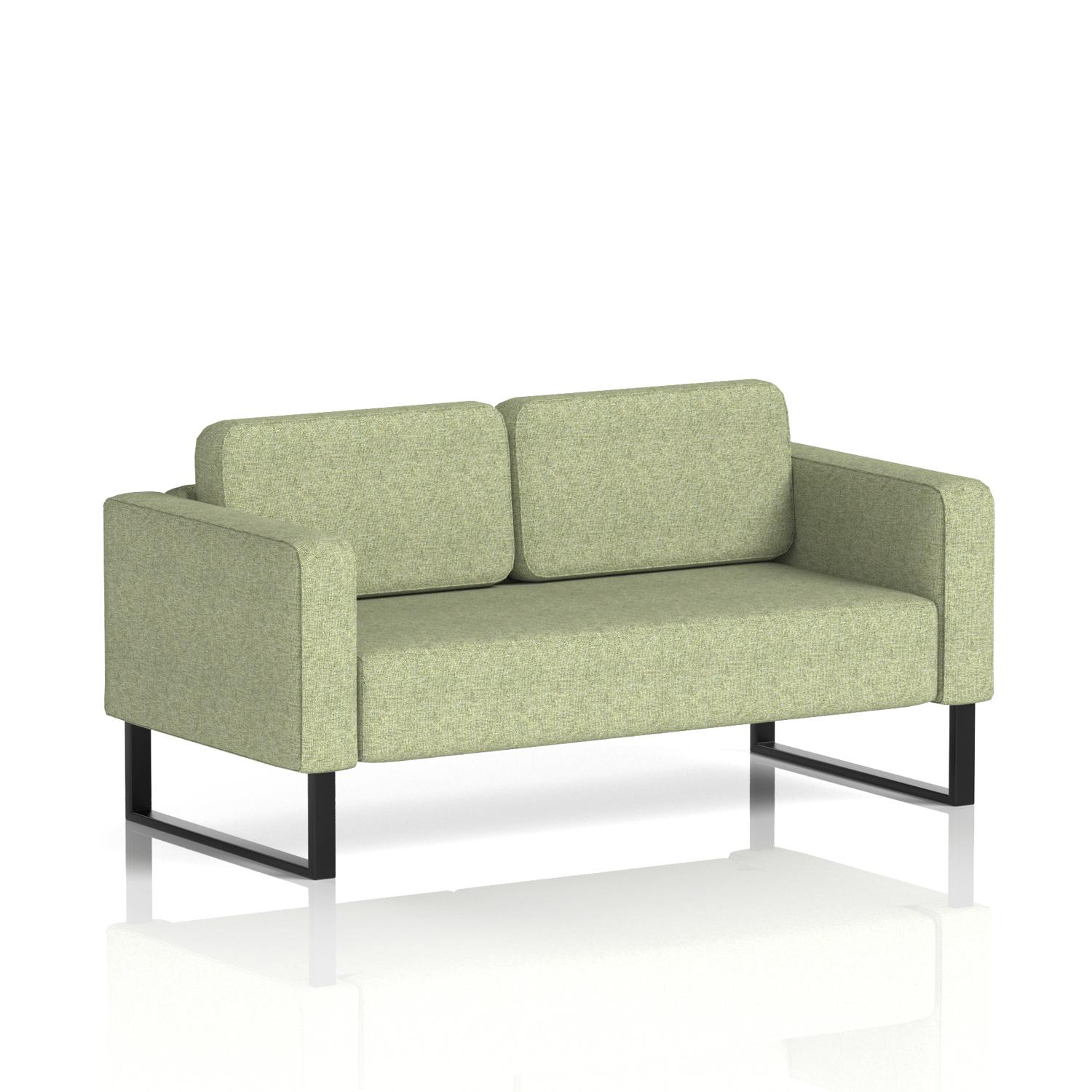 Brixworth Sofa 2 Seater With Black Legs In Rivet Fabric - Burnish Brixworth Sofa 2 Seater With Black Legs In Rivet Fabric - Burnish