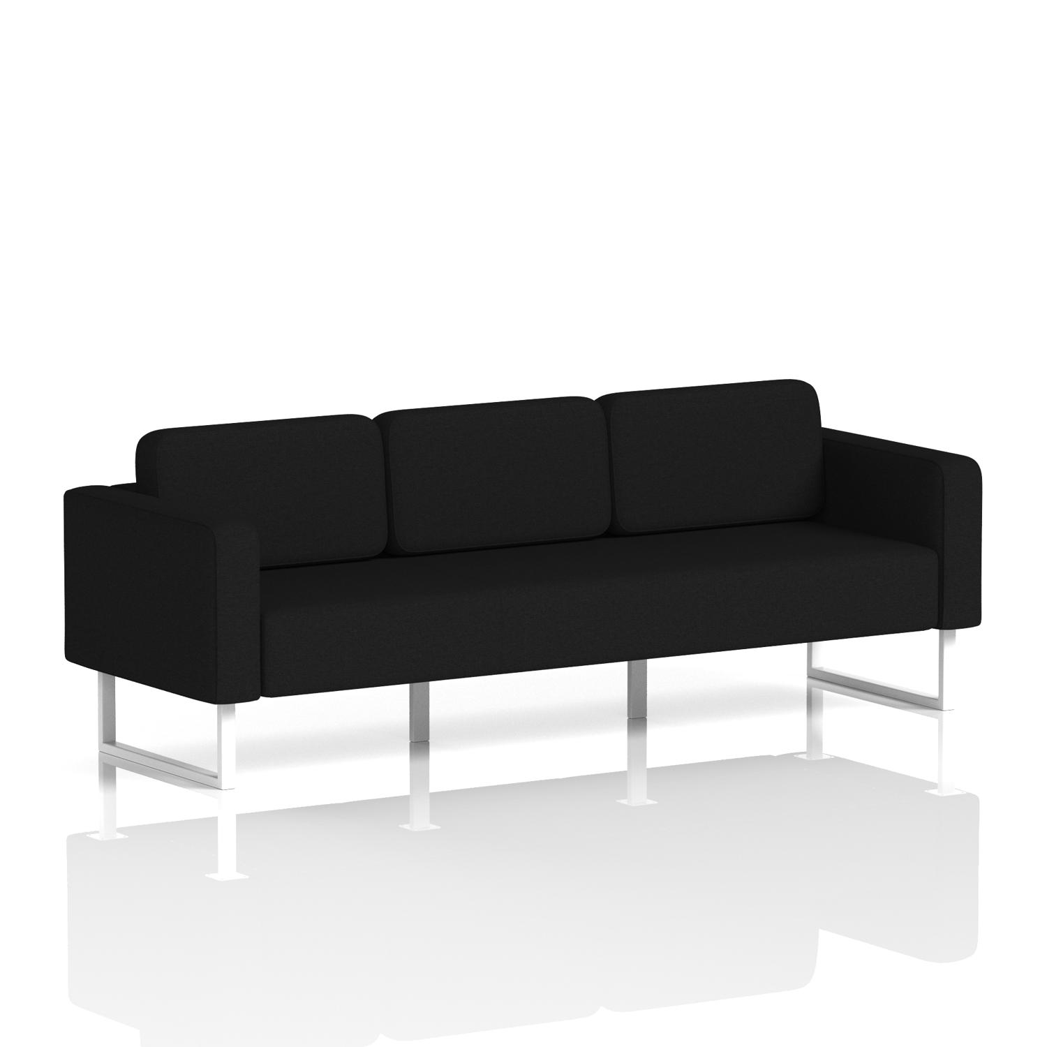 Brixworth Sofa 3 Seater With White Legs In X2 Fabric - Diameter