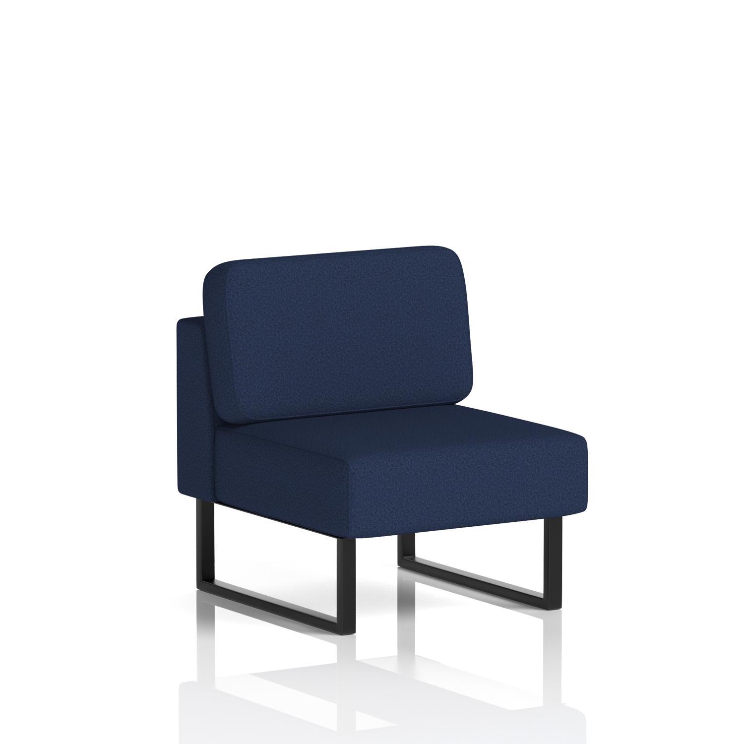 Brixworth Modular Seating Central Unit With Black Legs In Synergy Fabric - Alike