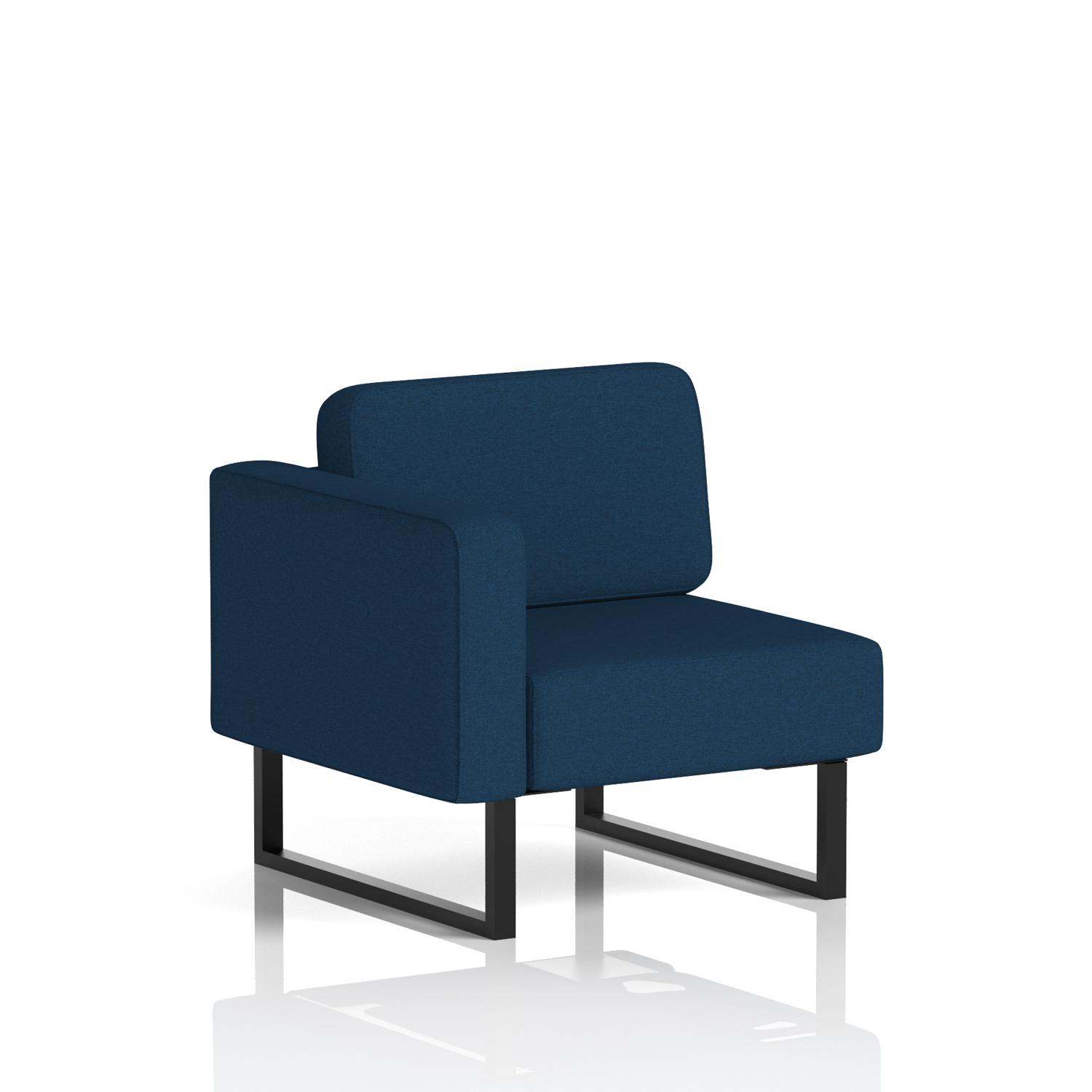 Brixworth Modular Seating Right Unit With Black Legs In X2 Fabric - Calculus