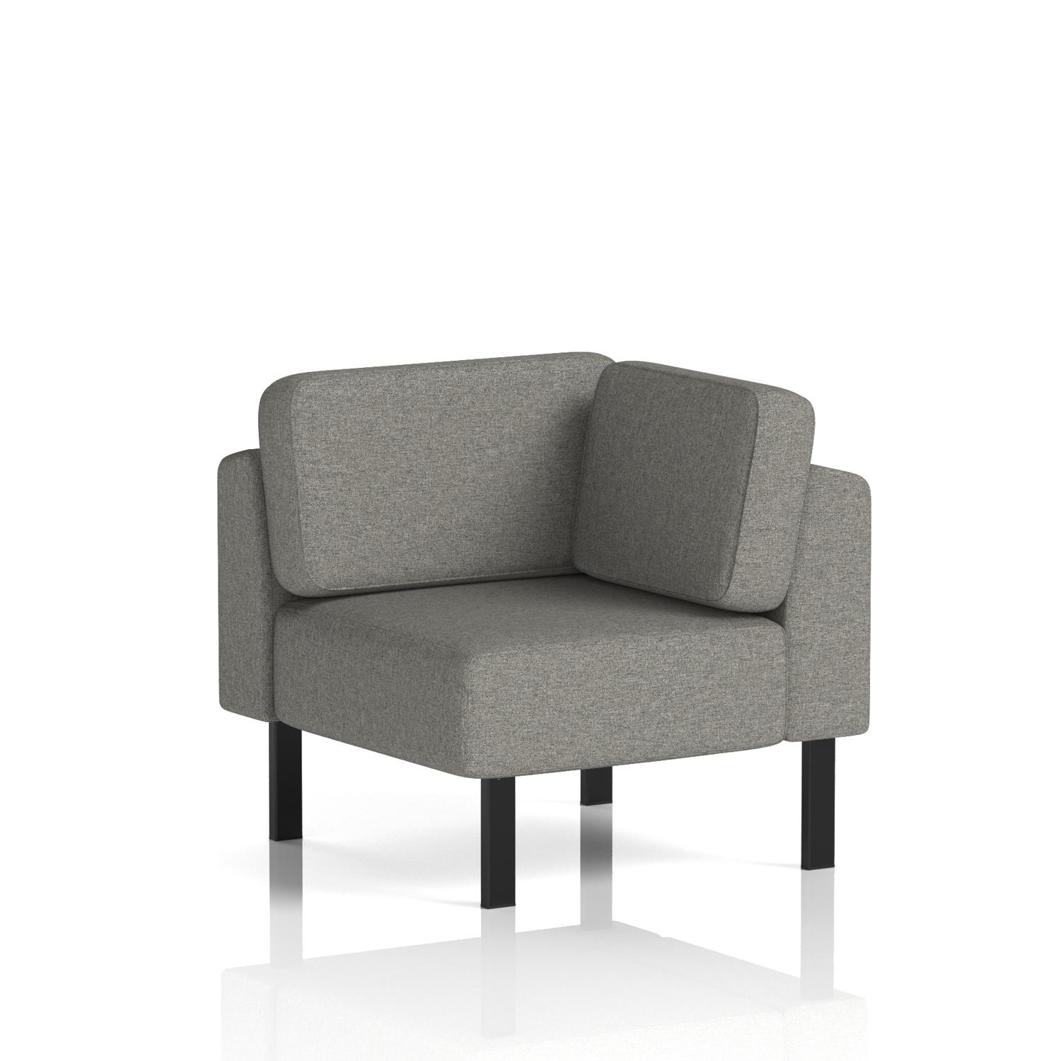 Brixworth Modular Seating Corner Unit With Black Legs In X2 Fabric - Number