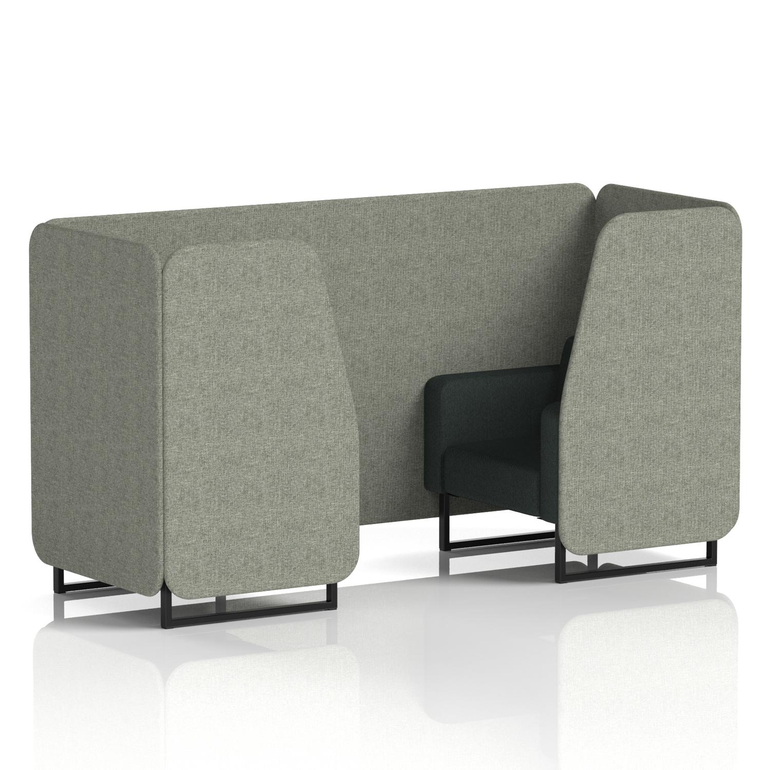 Brixworth Booth In Two Tone (Rivet - Vitreous Panels And Charcoal Sofa)