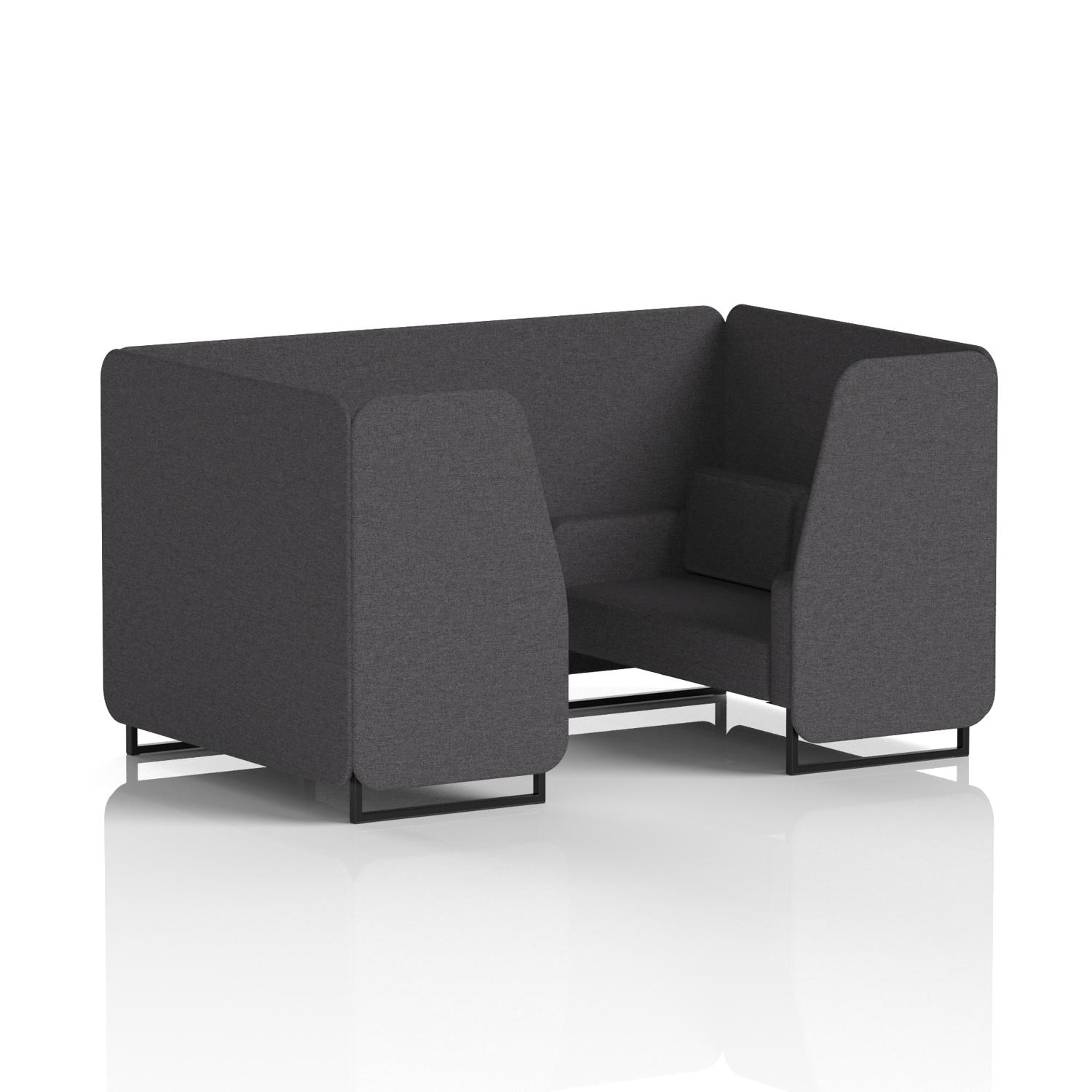 Brixworth 4 Seater Booth With Black Legs In X2 Fabric - Arithmetic Panels And Sofa