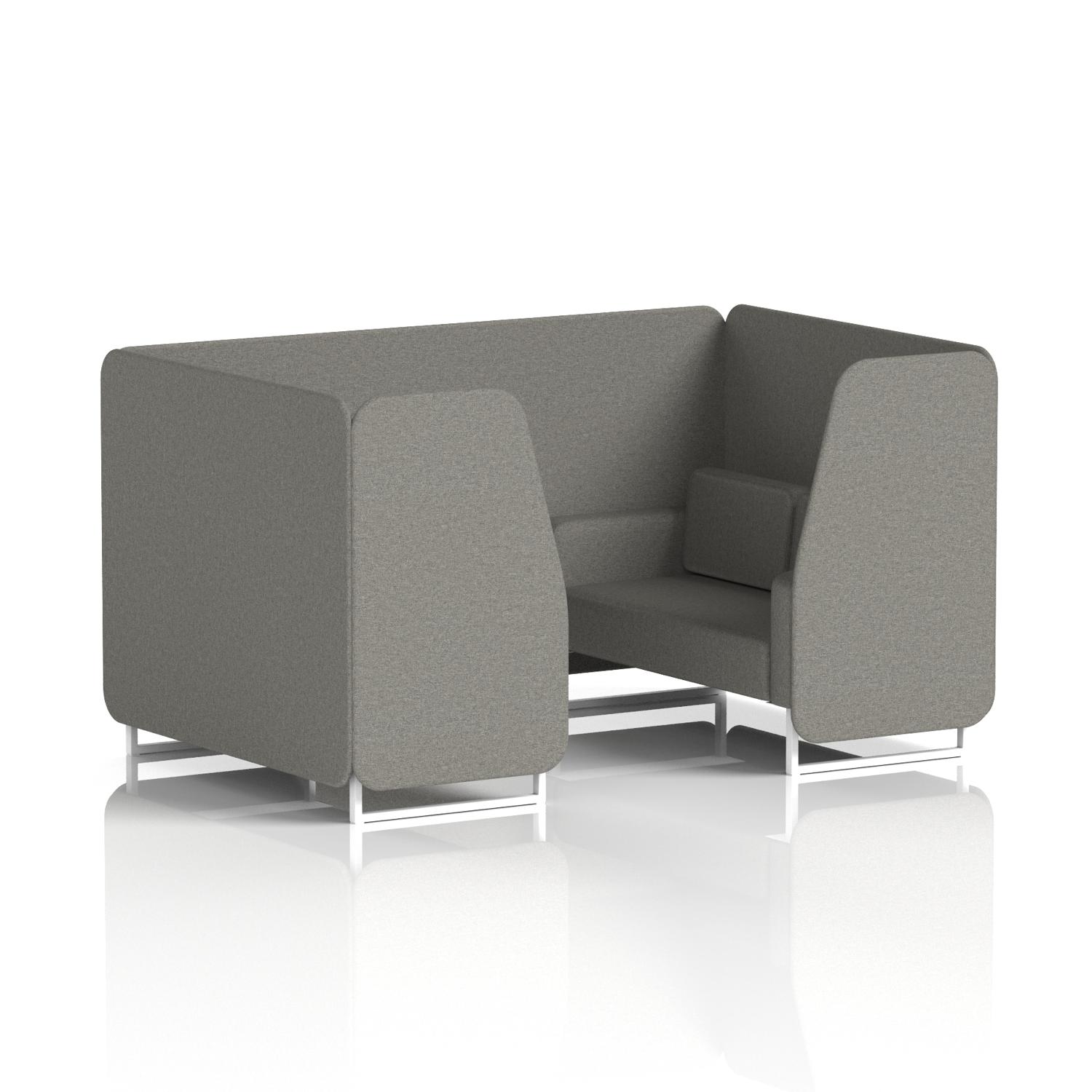 Brixworth 4 Seater Booth With White Legs In X2 Fabric - Number Panels And Sofa