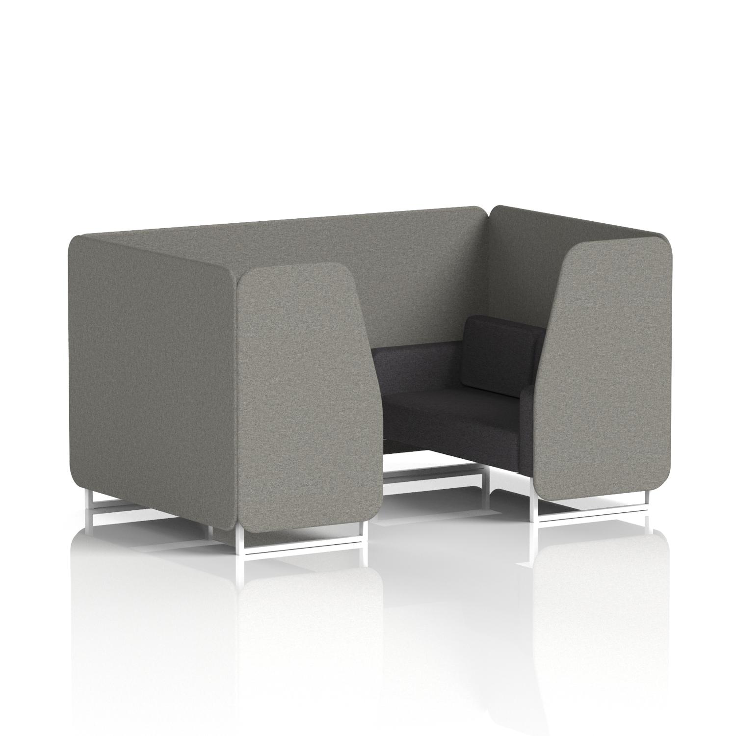 Brixworth 4 Seater Booth With White Legs In X2 Fabric - Number Panels And Arithmetic Sofa