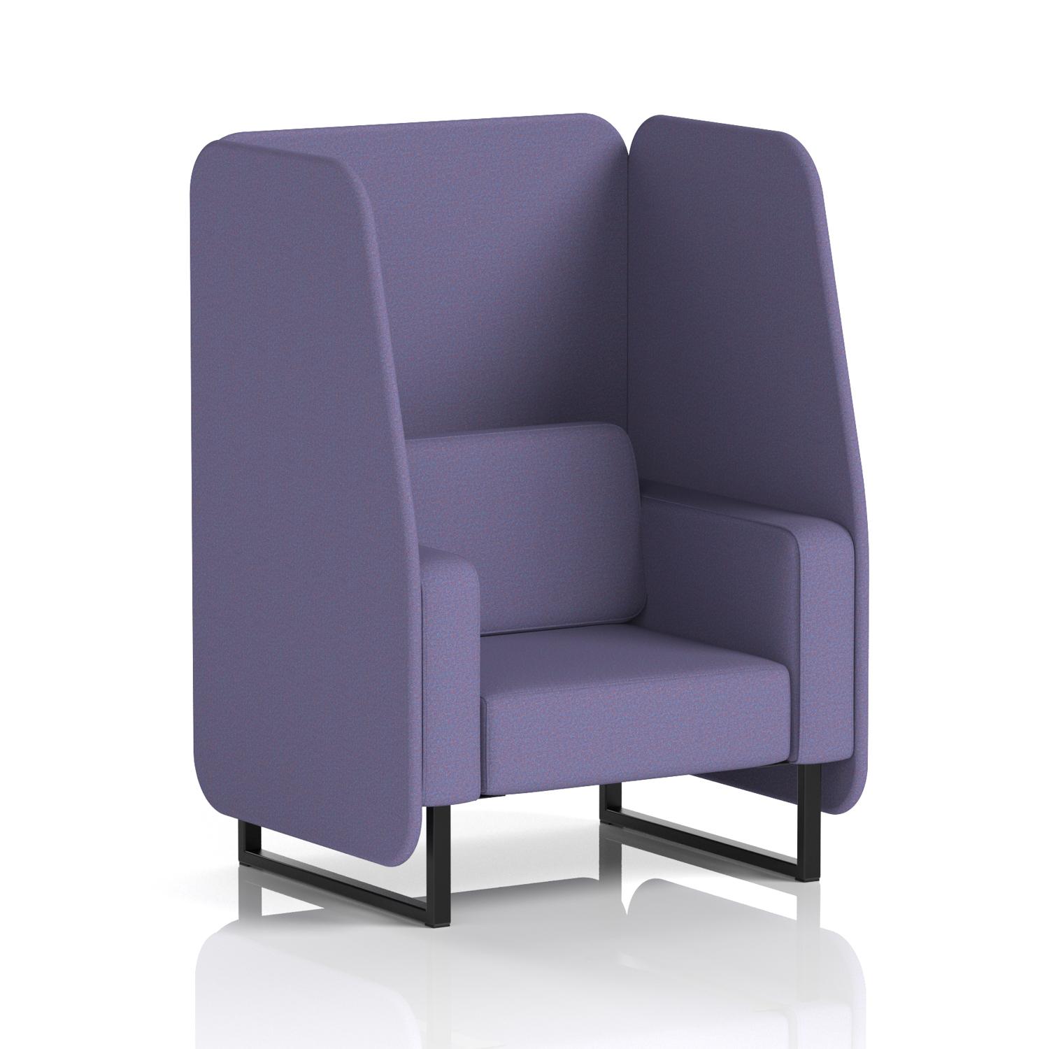 Brixworth 1 Seater Open Booth With Black Legs In Synergy Fabric - Order Panels And Sofa