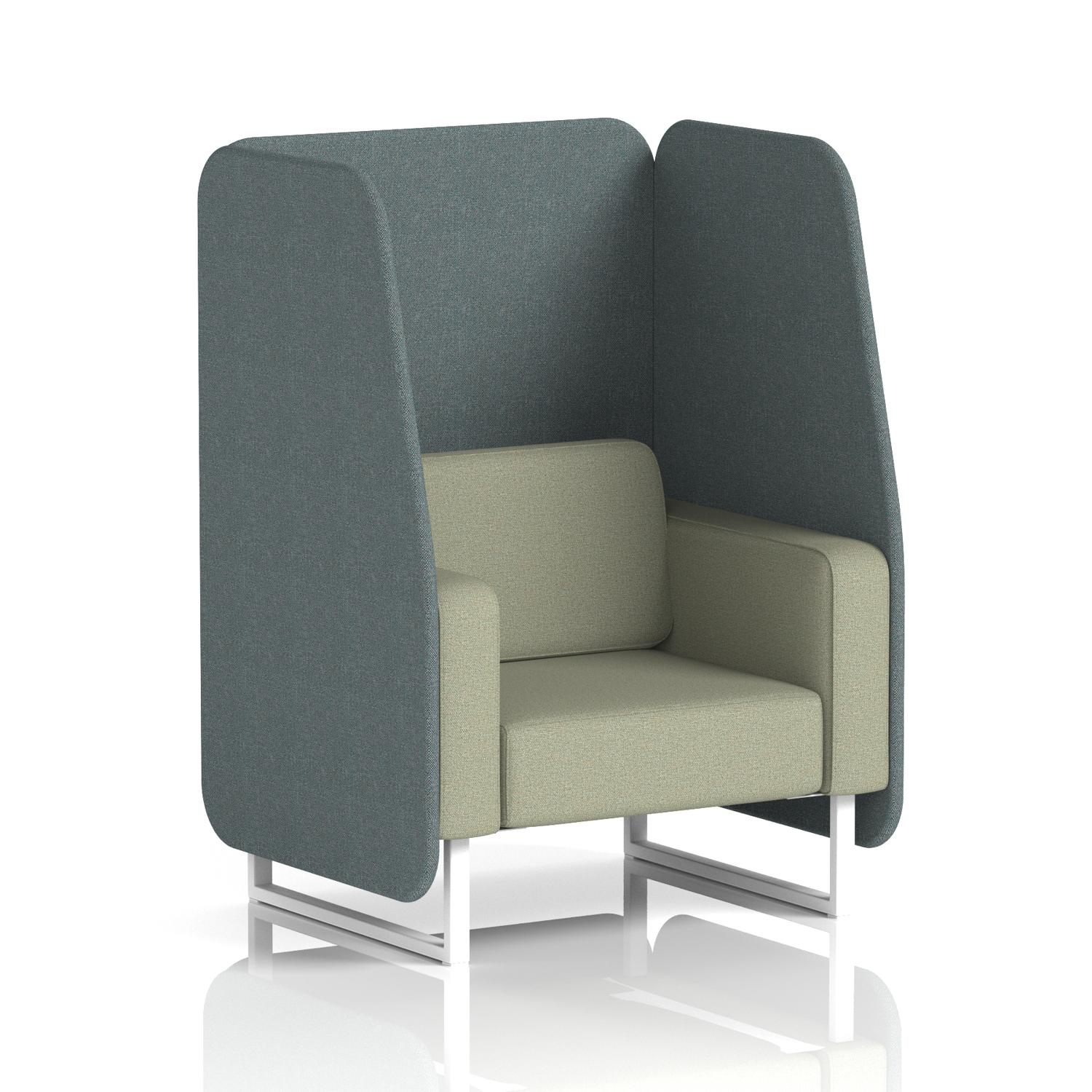 Brixworth 1 Seater Open Booth With White Legs In Main Line Flax Fabric - Westminster Panels And Newbury Sofa Brixworth 1 Seater Open Booth With White Legs In Main Line Flax Fabric - Westminster Panels And Newbury Sofa