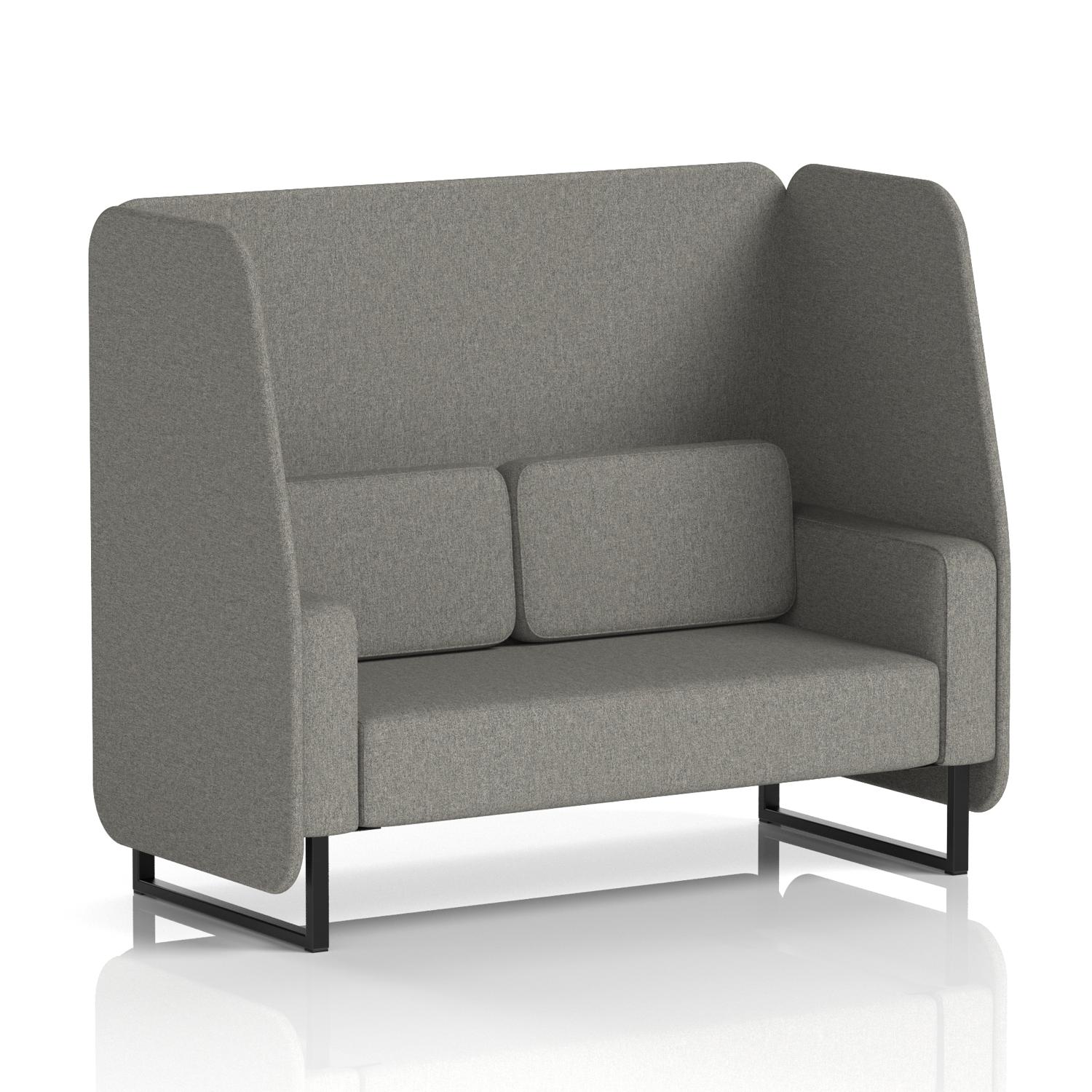 Brixworth 2 Seater Open Booth With Black Legs In X2 Fabric - Number Panels And Sofa