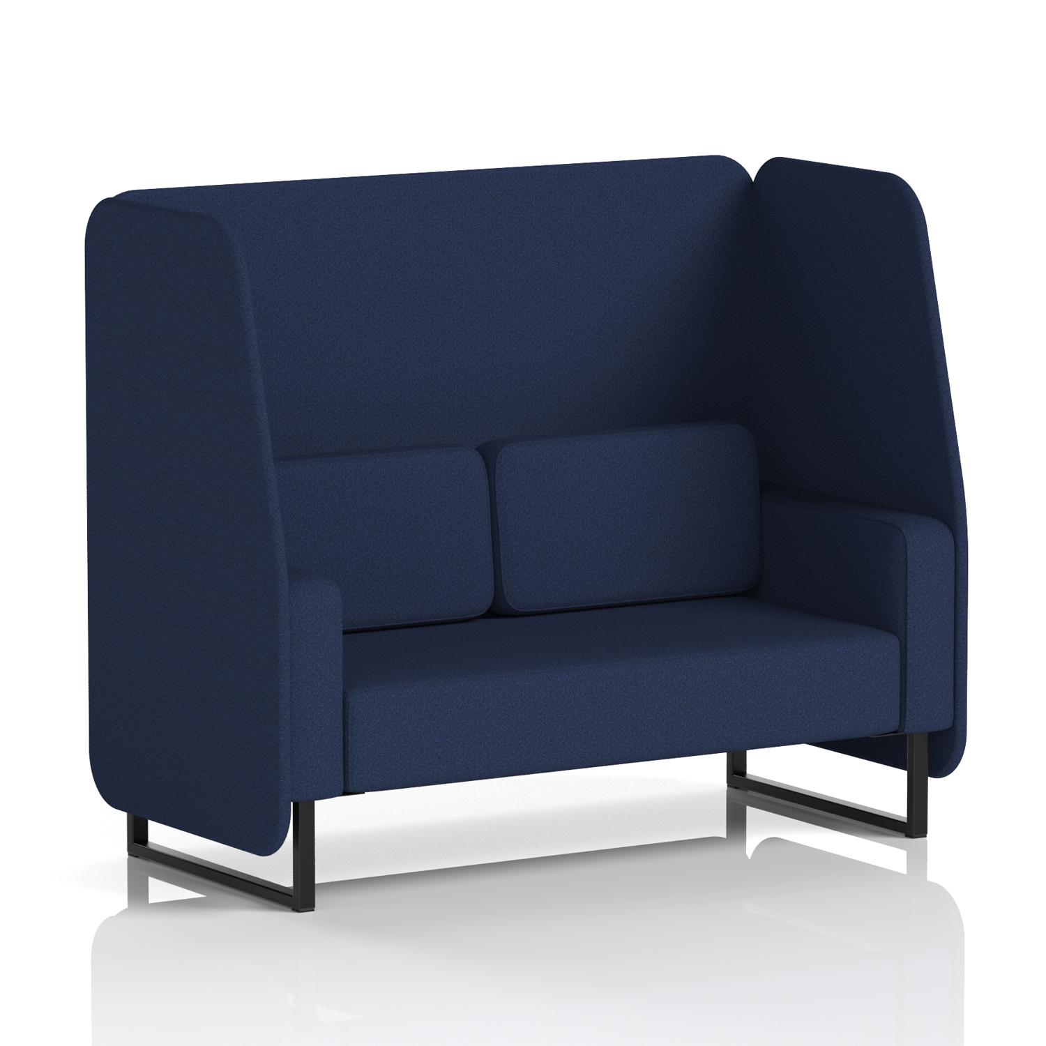 Brixworth 2 Seater Open Booth With Black Legs In Synergy Fabric - Alike Panels And Sofa Brixworth 2 Seater Open Booth With Black Legs In Synergy Fabric - Alike Panels And Sofa