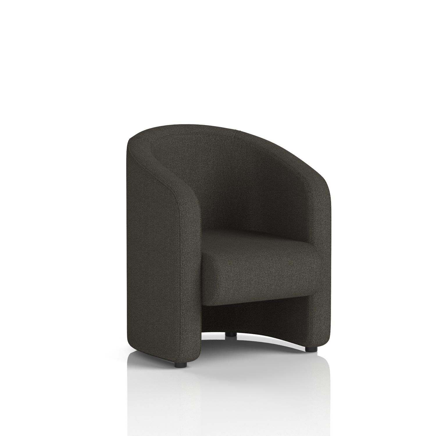 Lamport Armchair With Black feet In Main Line Flax Fabric - Temple
