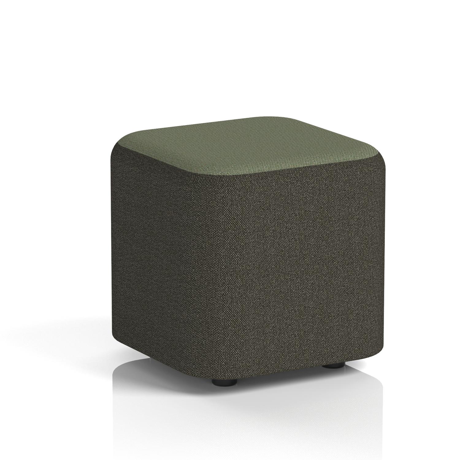 Harlestone Small Square Stool In Main Line Flax Fabric - Temple Body Monument Top