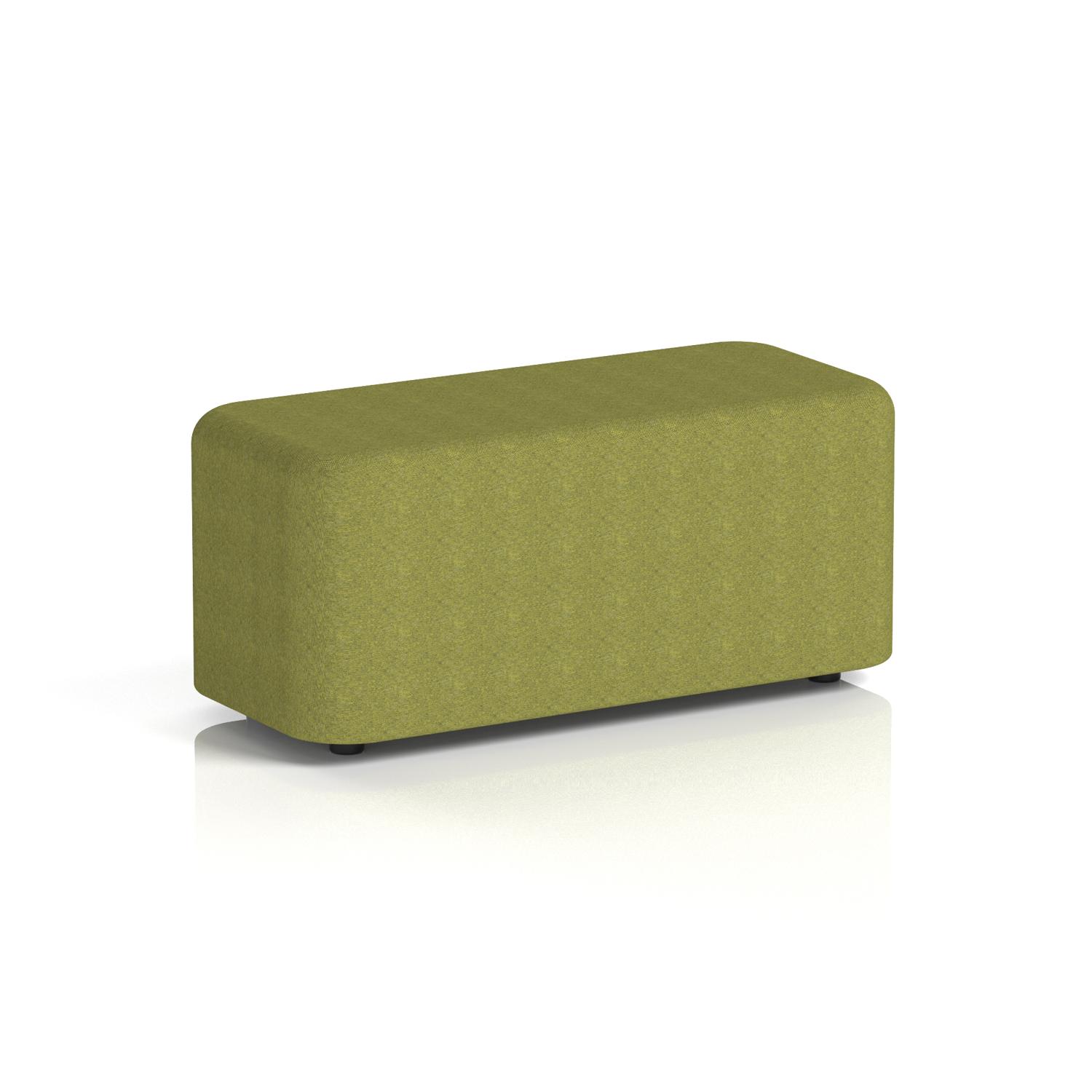 Harlestone Small Rectangular Stool In Rivet Fabric - Olive Body And Top Harlestone Small Rectangular Stool In Rivet Fabric - Olive Body And Top
