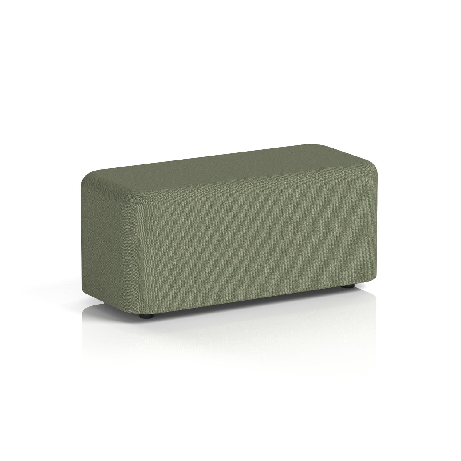 Harlestone Small Rectangular Stool In Main Line Flax Fabric - Monument Body And Top