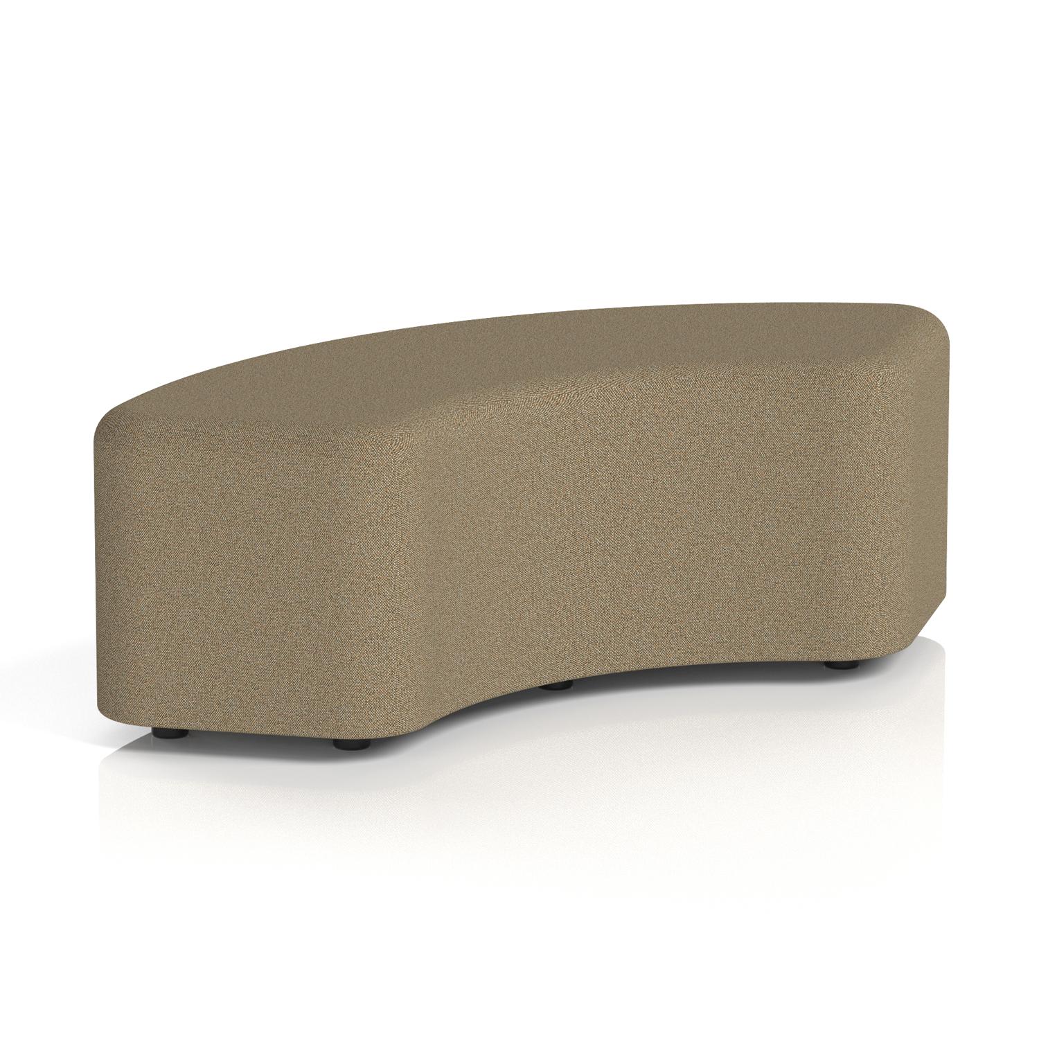Harlestone 90 Degree Stool In Main Line Flax Fabric - Bank Body And Top