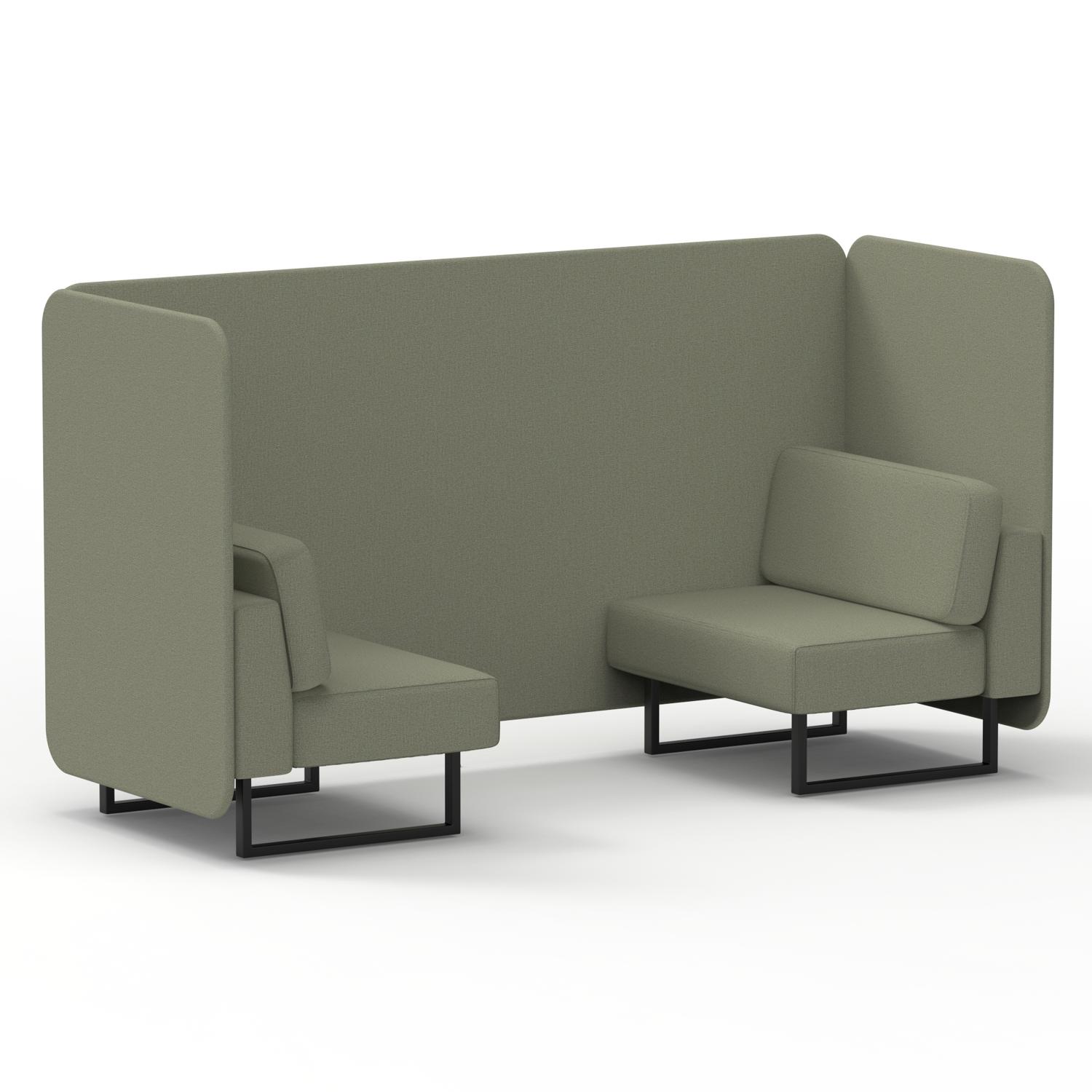 Brixworth Bench Booth in Single Tone (Main Line Flax - Newbury Panels And Sofa)