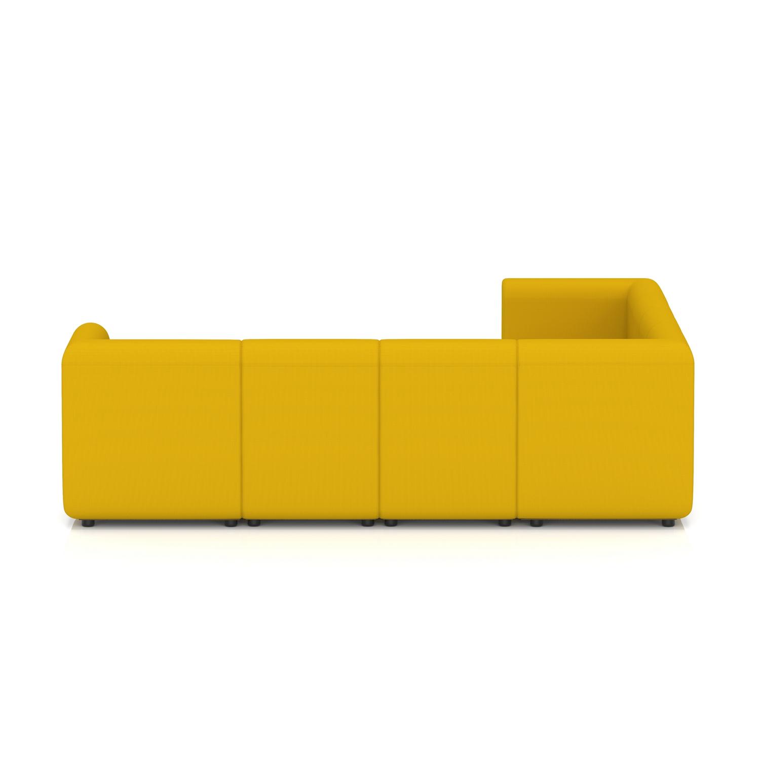 Mawsley Modular Seating Set L-Shaped Corner Sofa 7 Seater With Arms in Era - Occasion