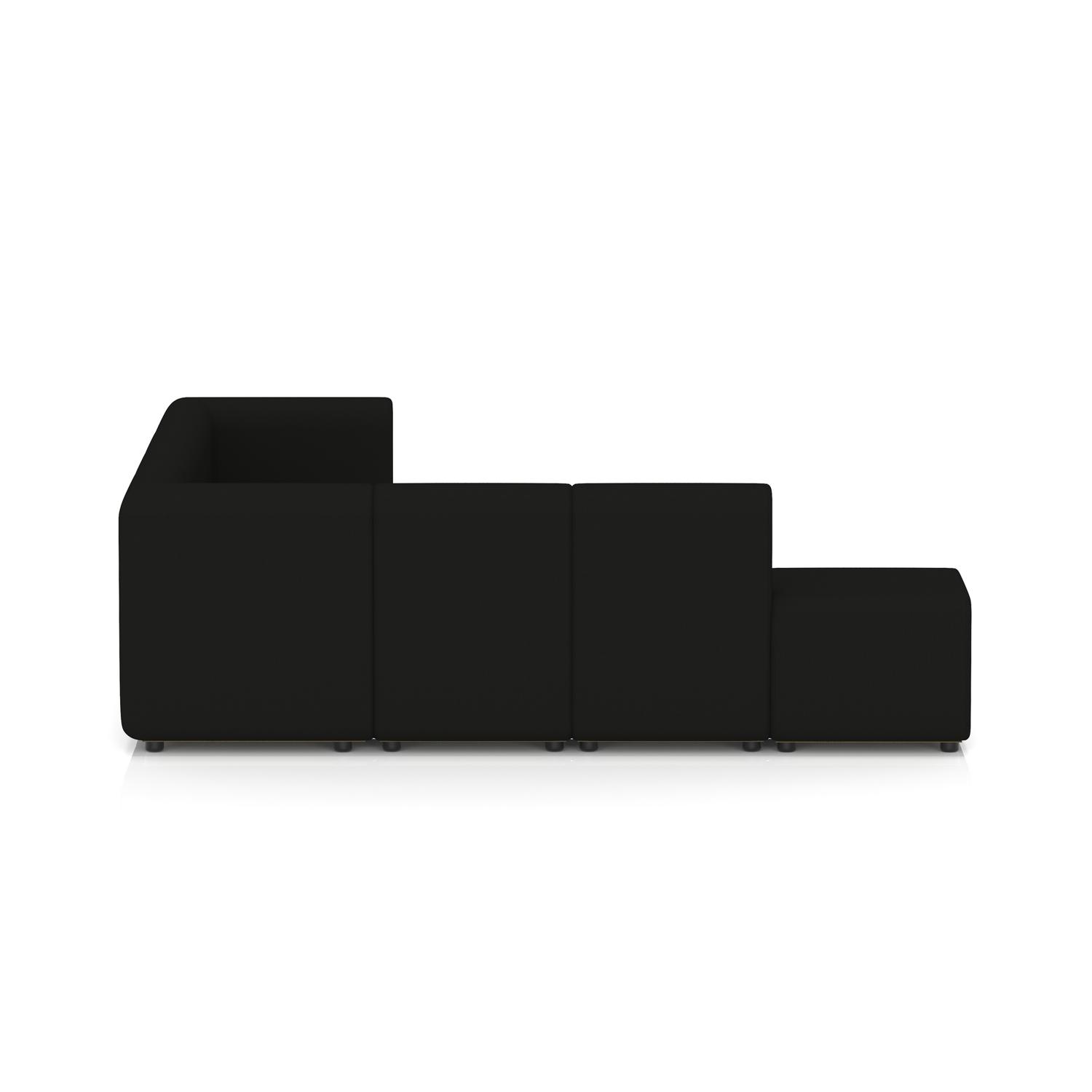Mawsley Modular Seating Set L-Shaped Corner Sofa 7 Seater With Left Arms in Era - Forward