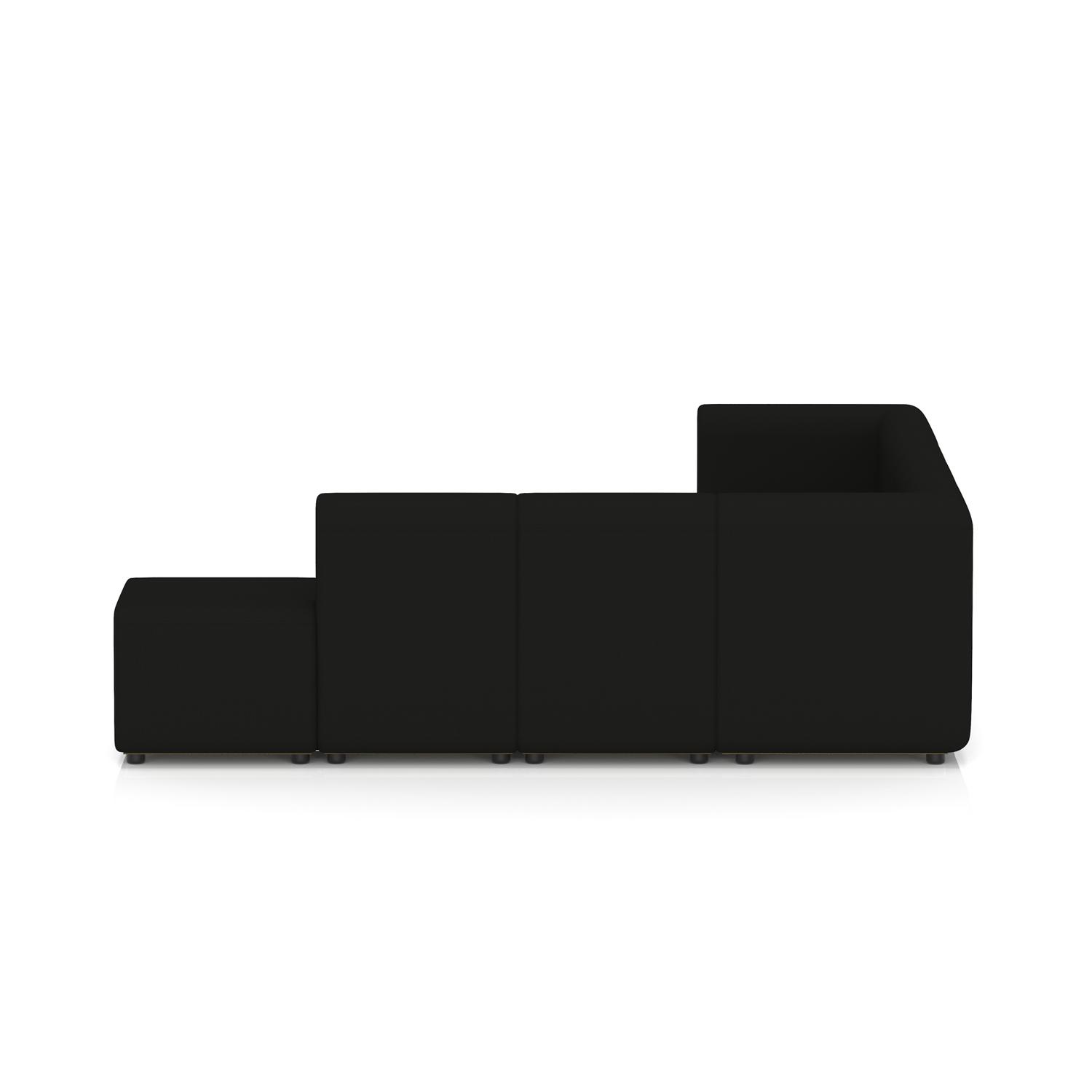 Mawsley Modular Seating Set L-Shaped Corner Sofa 7 Seater With Right Arms in Era - Forward